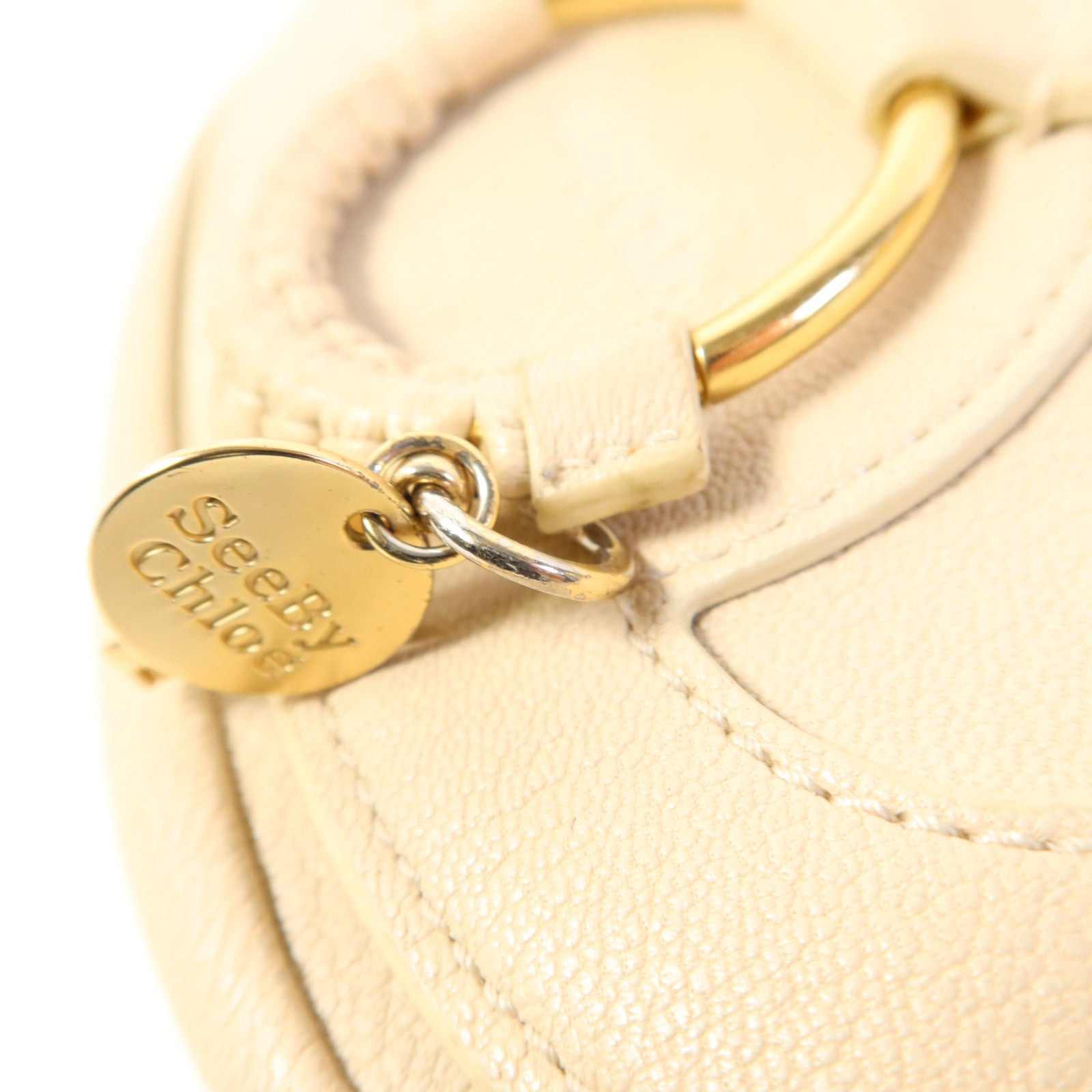 SEE BY CHLOE 牛皮皮革Shoulder Bag金扣肩背袋