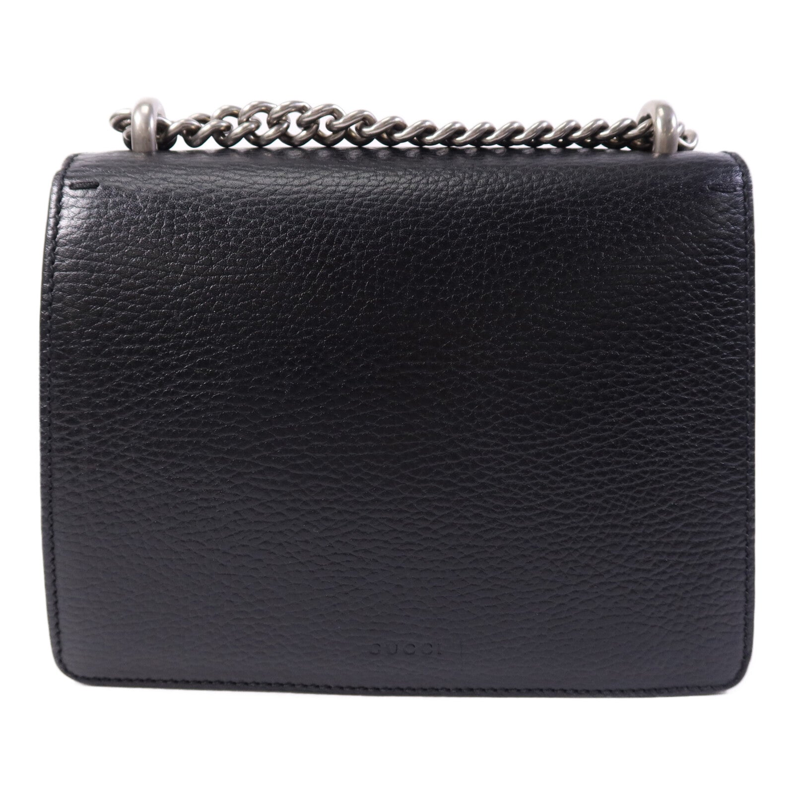 GUCCI 牛皮皮革Dionysus銀扣鏈帶肩背袋