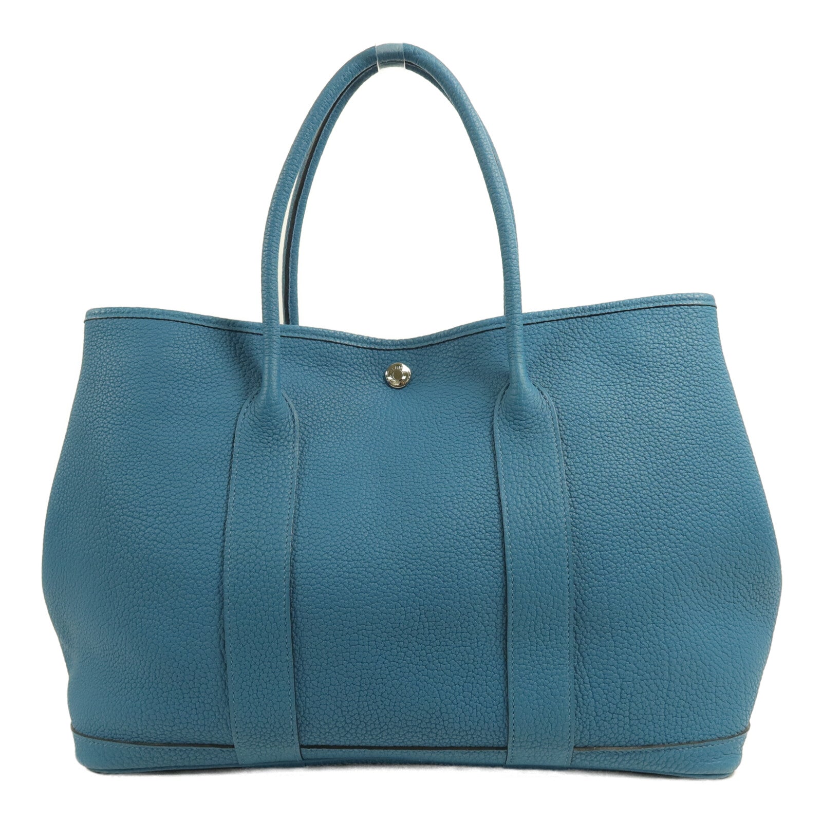 HERMES Negonda皮革Garden Party PM手挽袋Cobalt