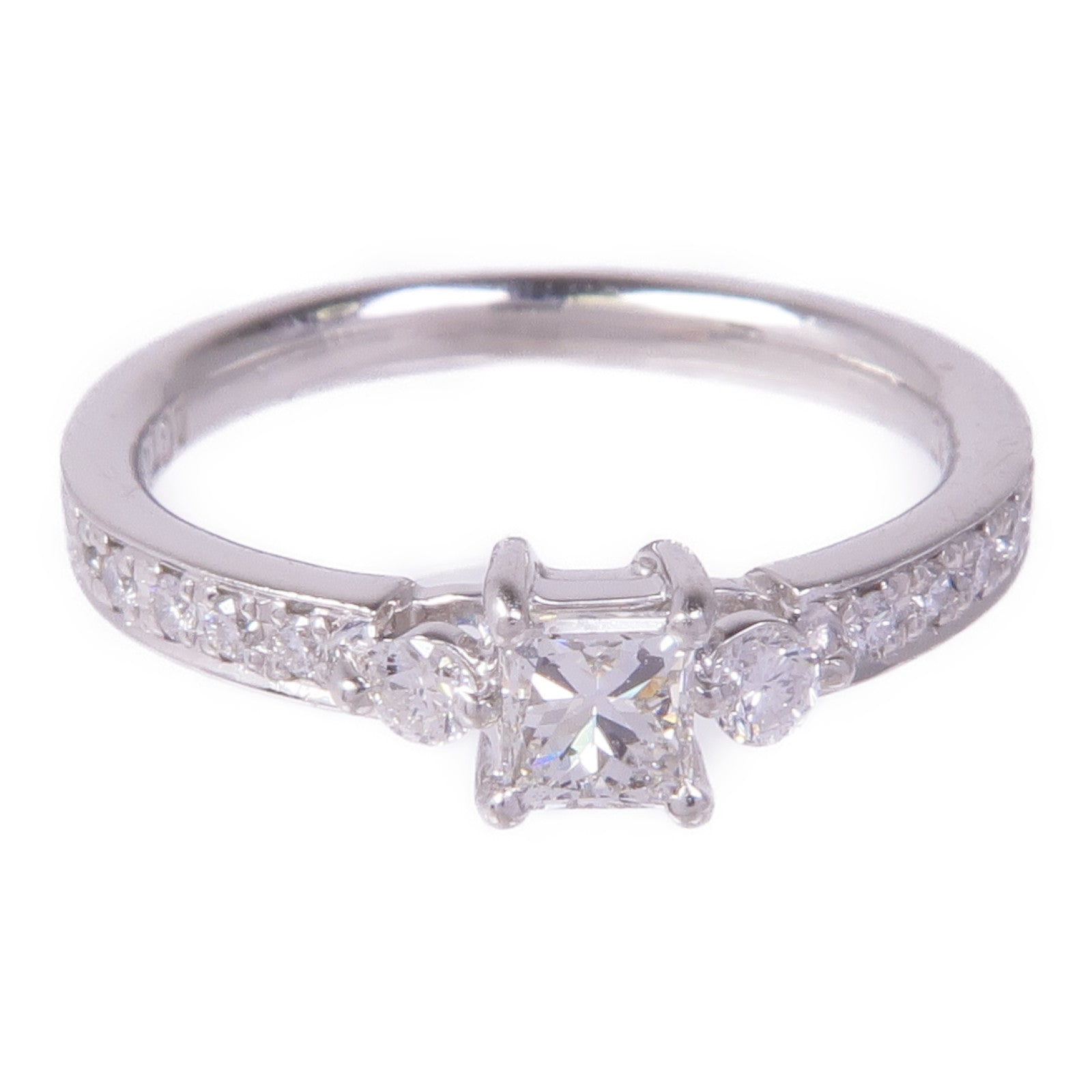 JEWELRY 【激減優惠】PT900鉑金Diamond Ring鑽石戒指US#4.75