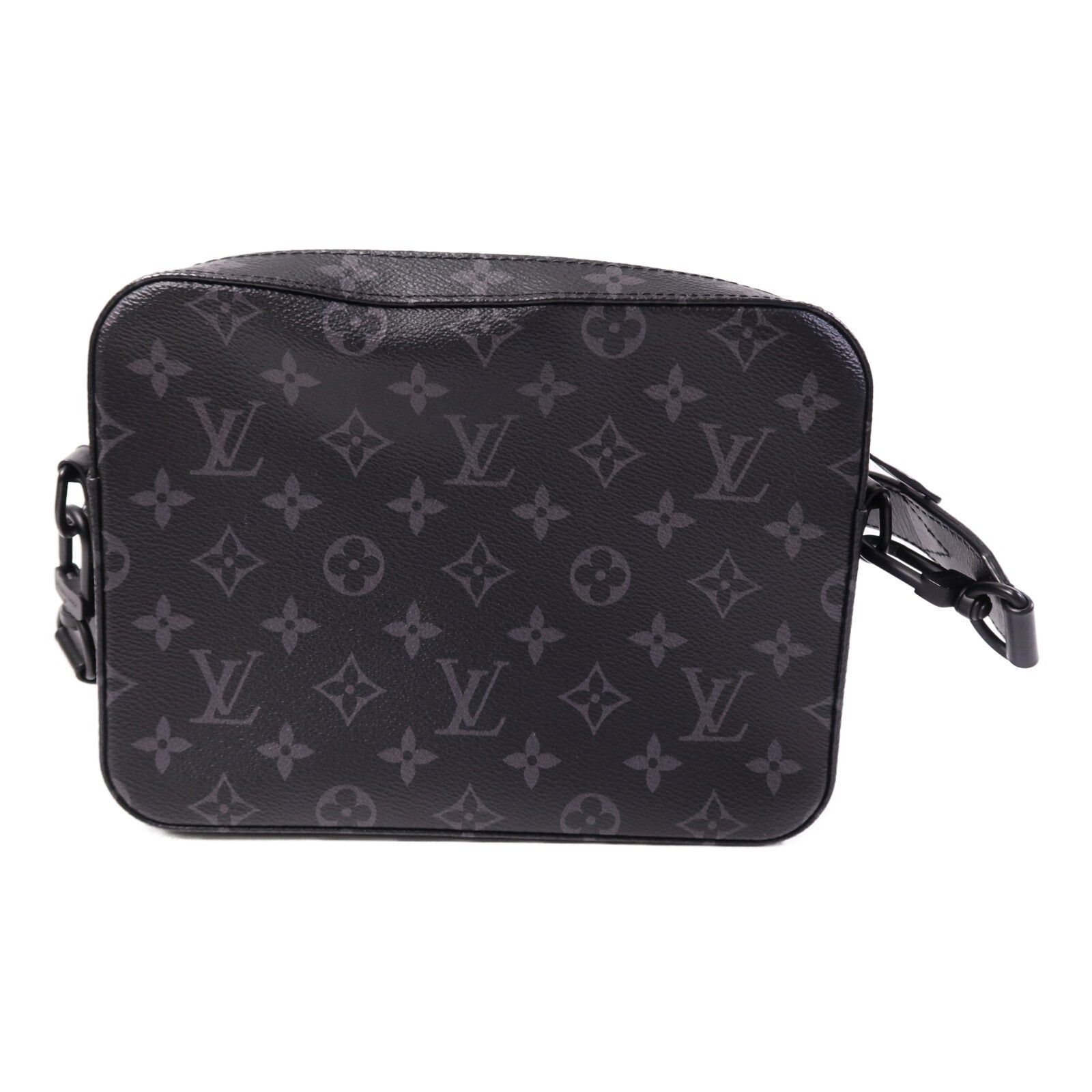 LOUIS VUITTON Monogram Eclipse Steamer Messenger肩背袋