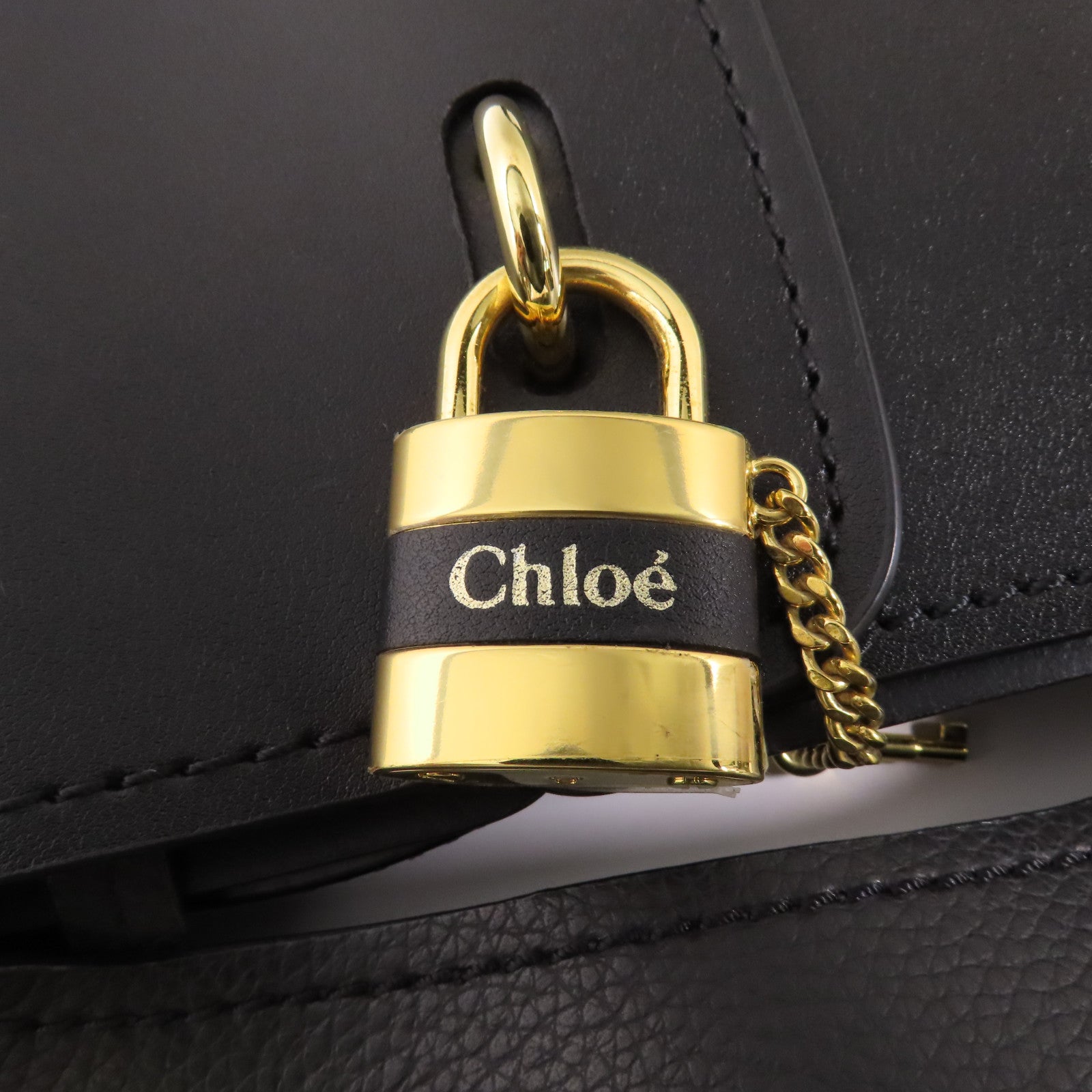 Chloe 牛皮皮革Tote Bag金扣手挽袋