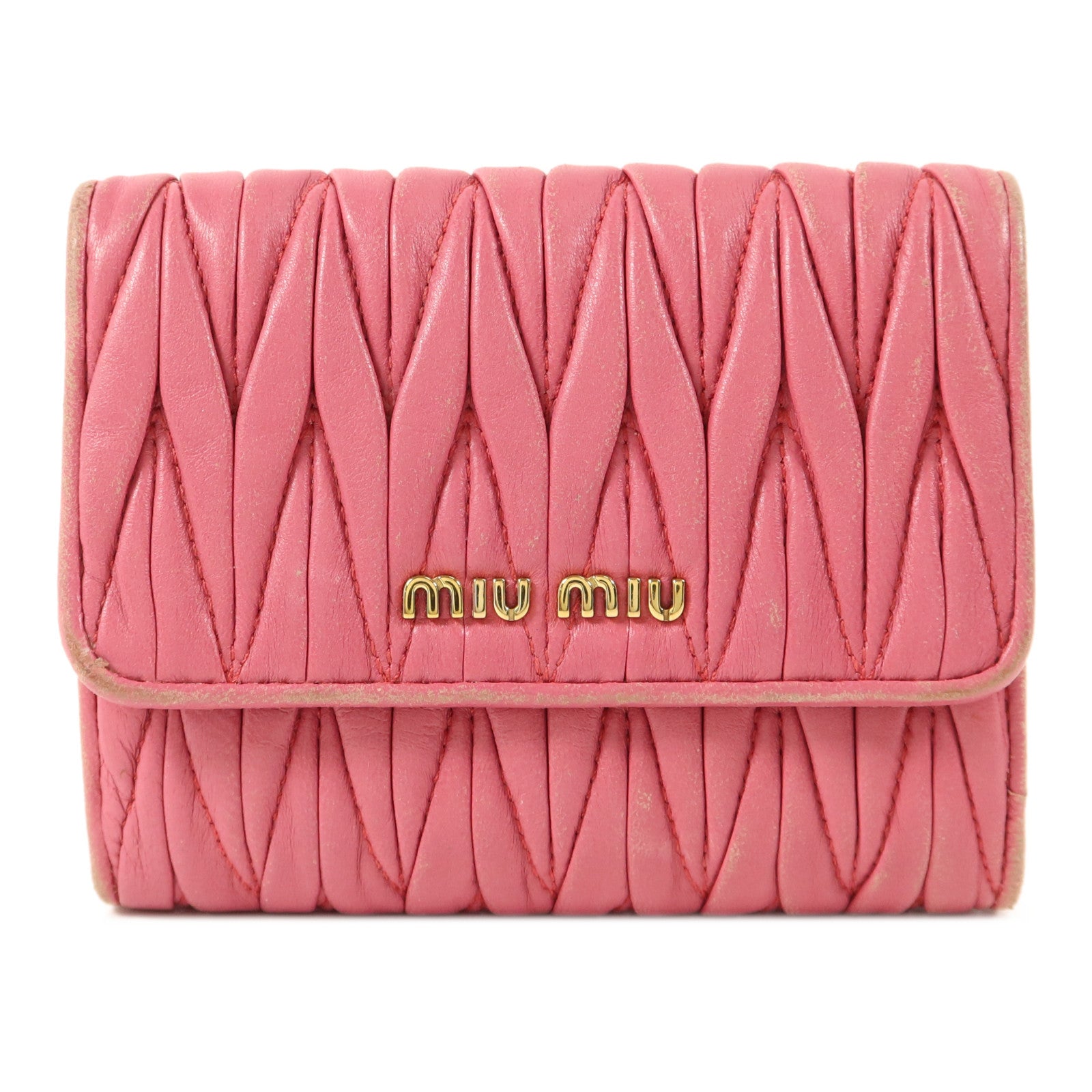 Miu Miu 羊皮皮革Matelasse Wallet錢包