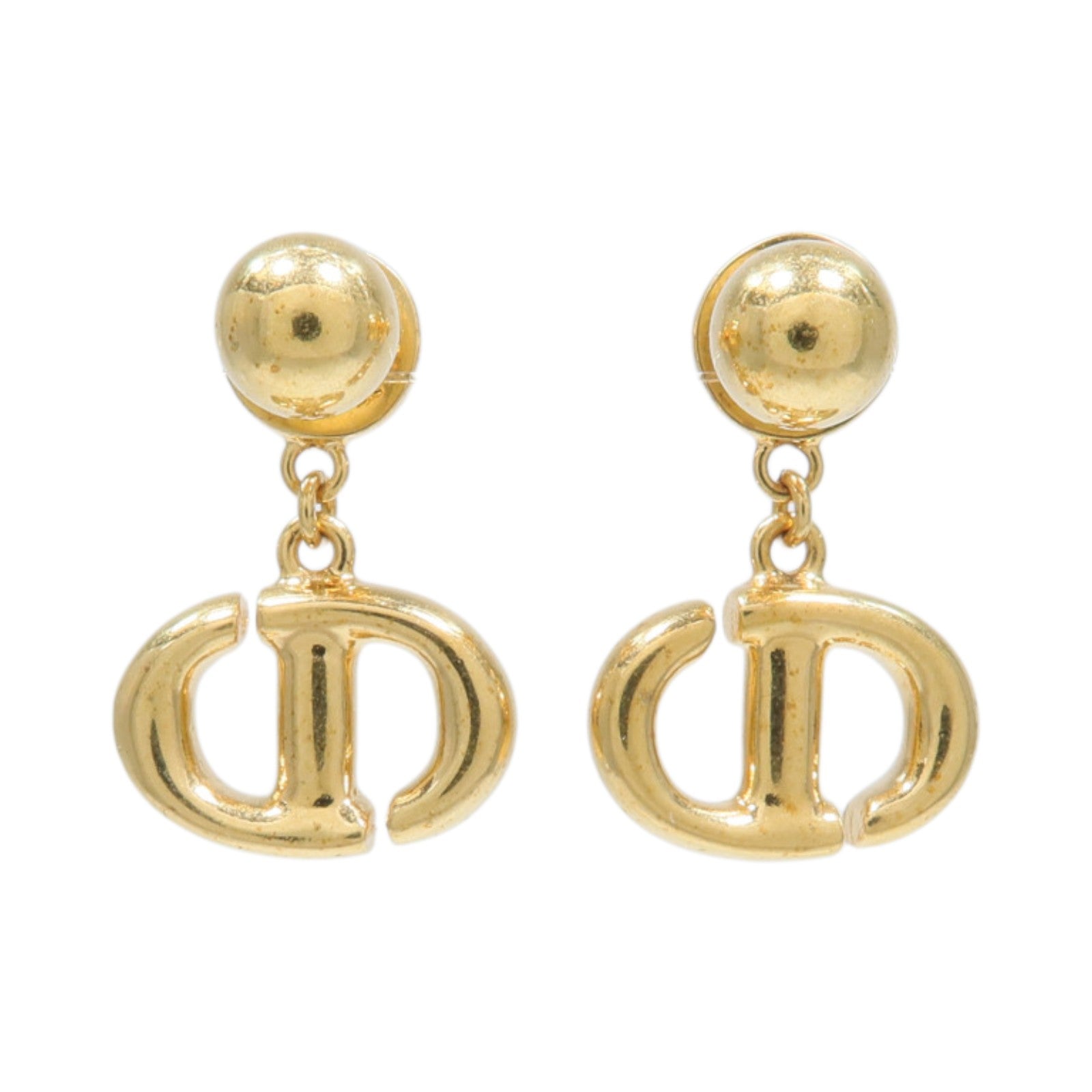 Dior 金屬CD Navy Earrings耳環