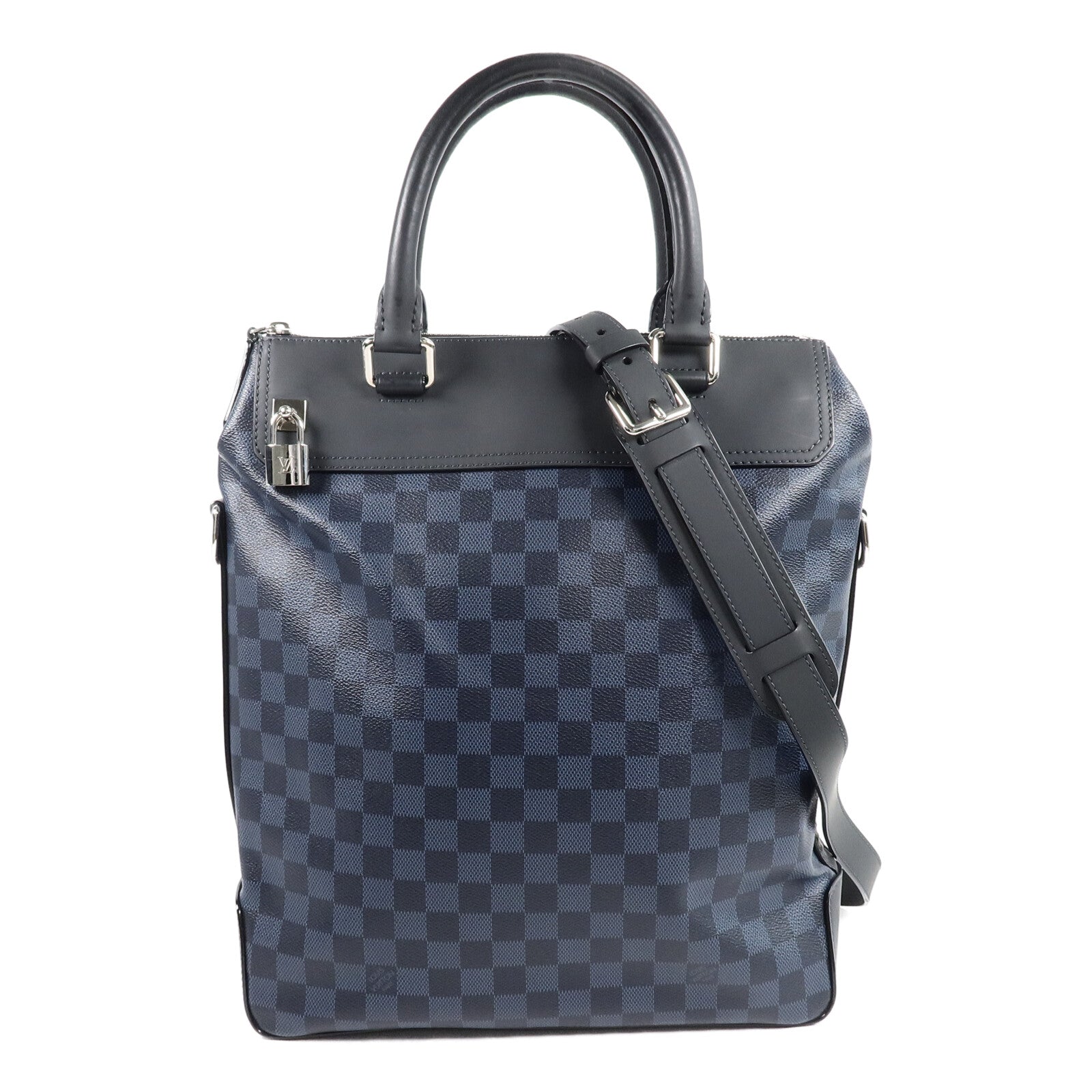 LOUIS VUITTON Damier Cobalt Greenwich手挽肩背兩用袋