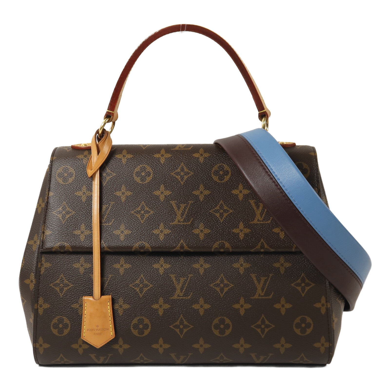 LOUIS VUITTON Monogram Cluny MM金扣手挽肩背兩用袋