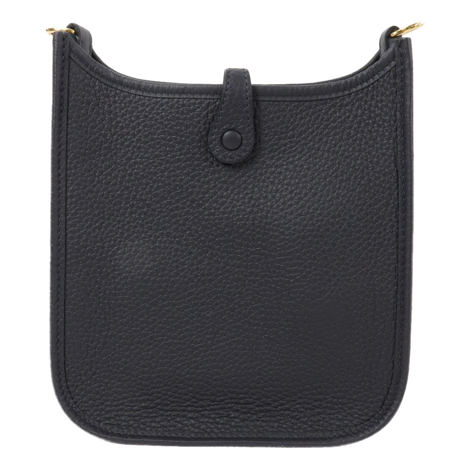HERMES Clemence皮革Evelyne TPM肩背袋Bleu Encre