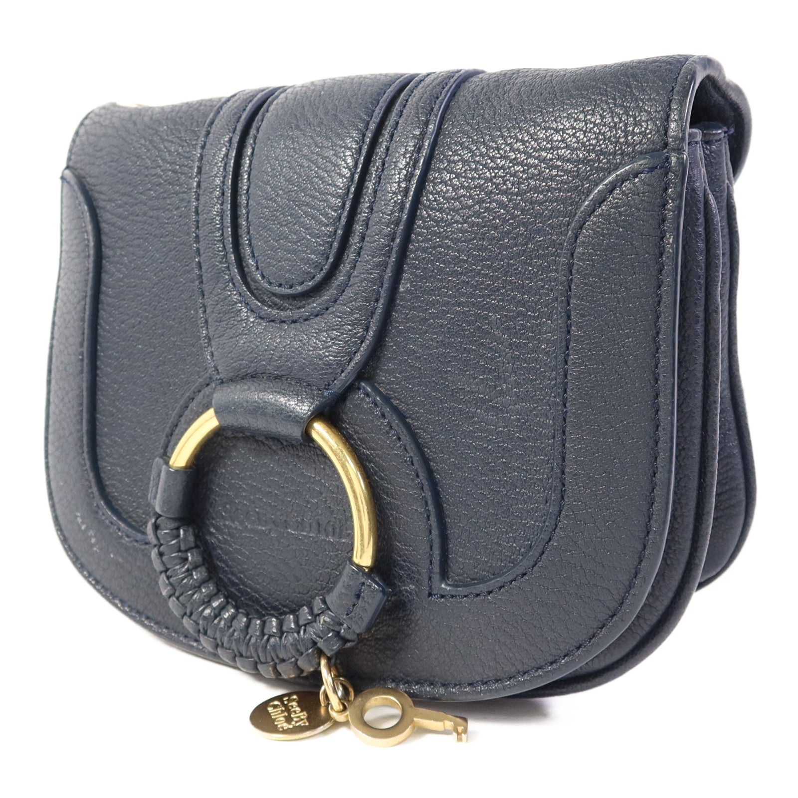 SEE BY CHLOE 牛皮皮革Shoulder Bag金扣肩背袋