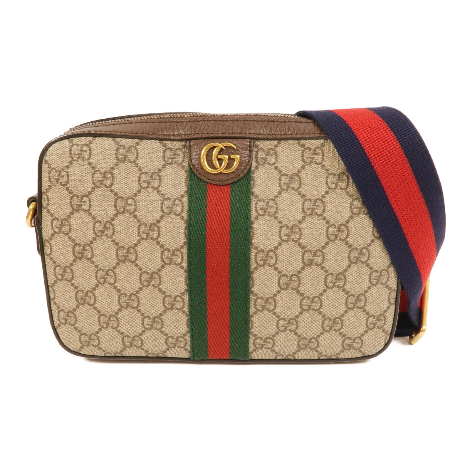 GUCCI 塗層帆布GG Ophidia Shoulder Bag肩背袋