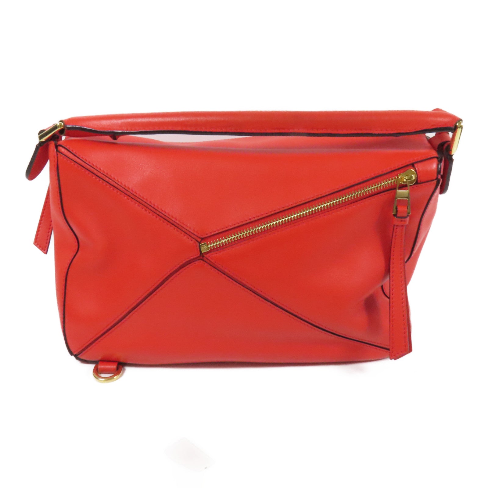 LOEWE 牛皮皮革Puzzle Medium金扣手挽肩背兩用袋