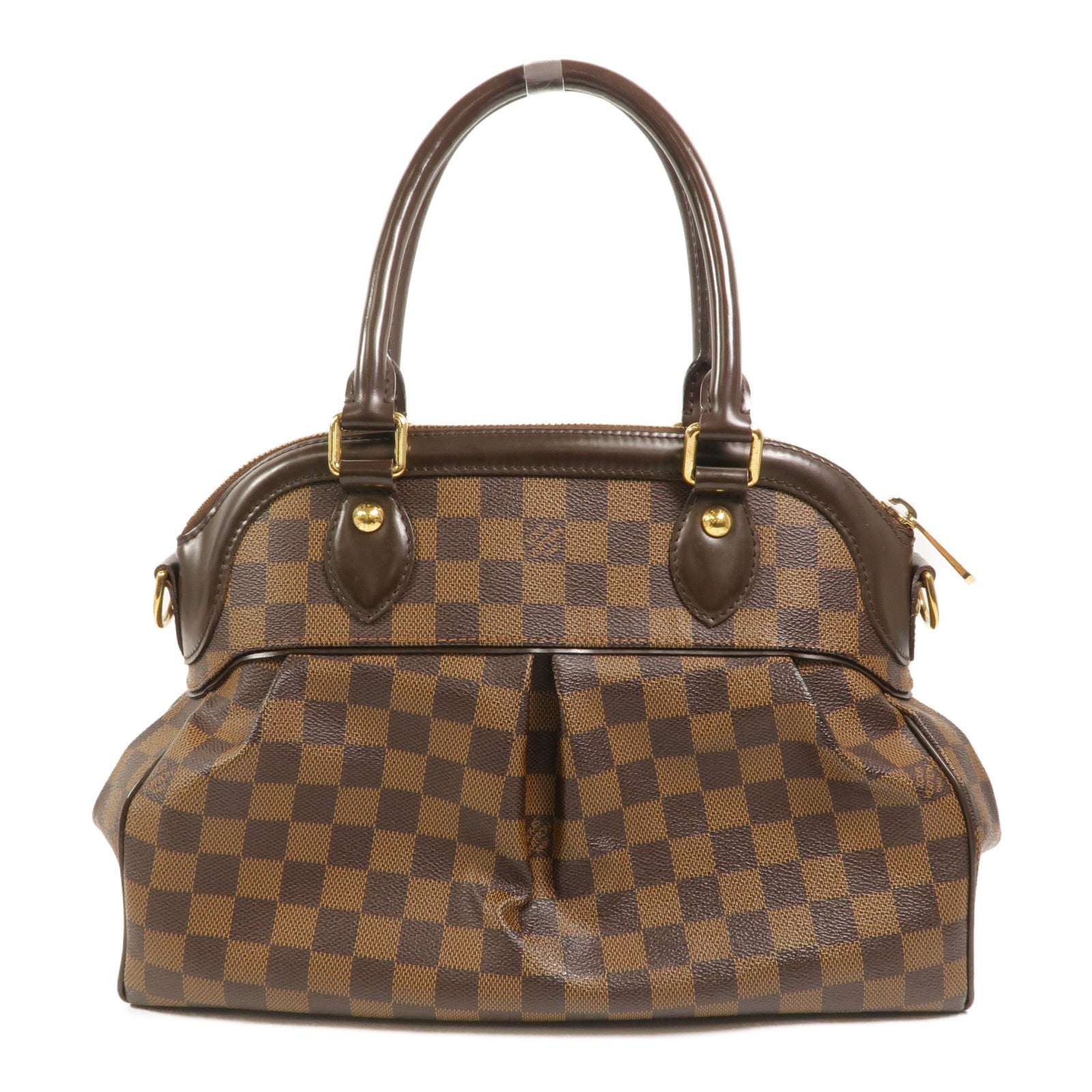 LOUIS VUITTON Damier Trevi手挽肩背兩用袋