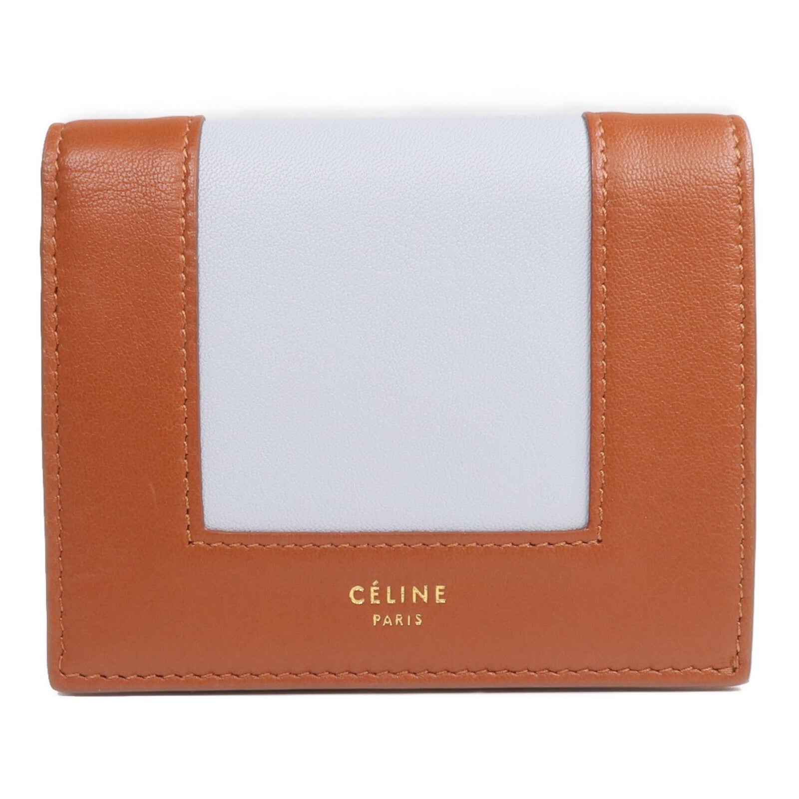 CELINE 【激減優惠】牛皮皮革Wallet金扣錢包