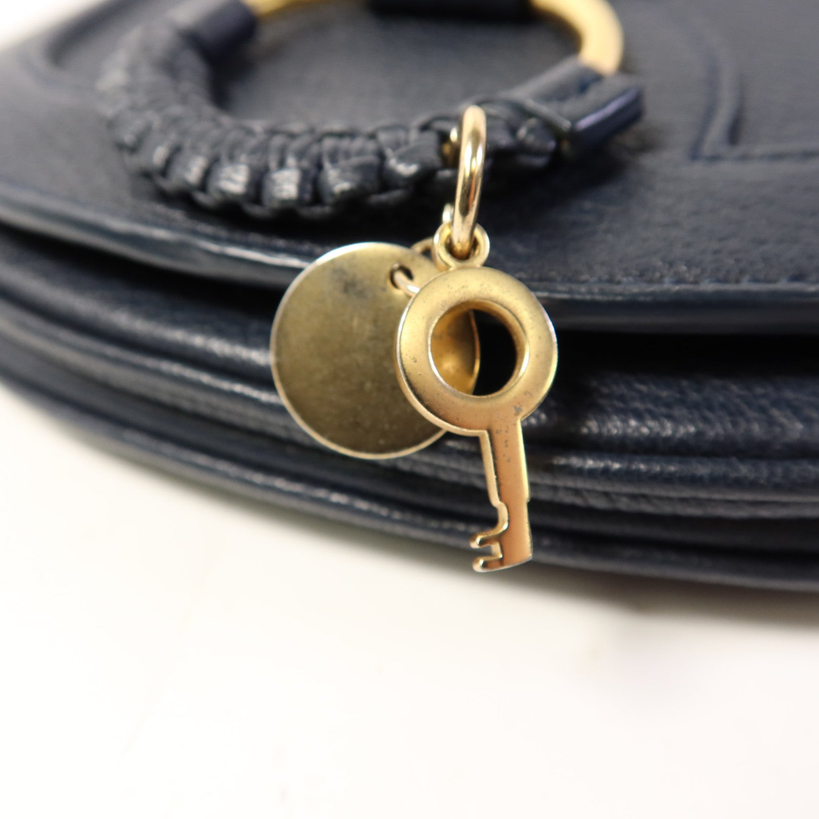 SEE BY CHLOE 牛皮皮革Shoulder Bag金扣肩背袋