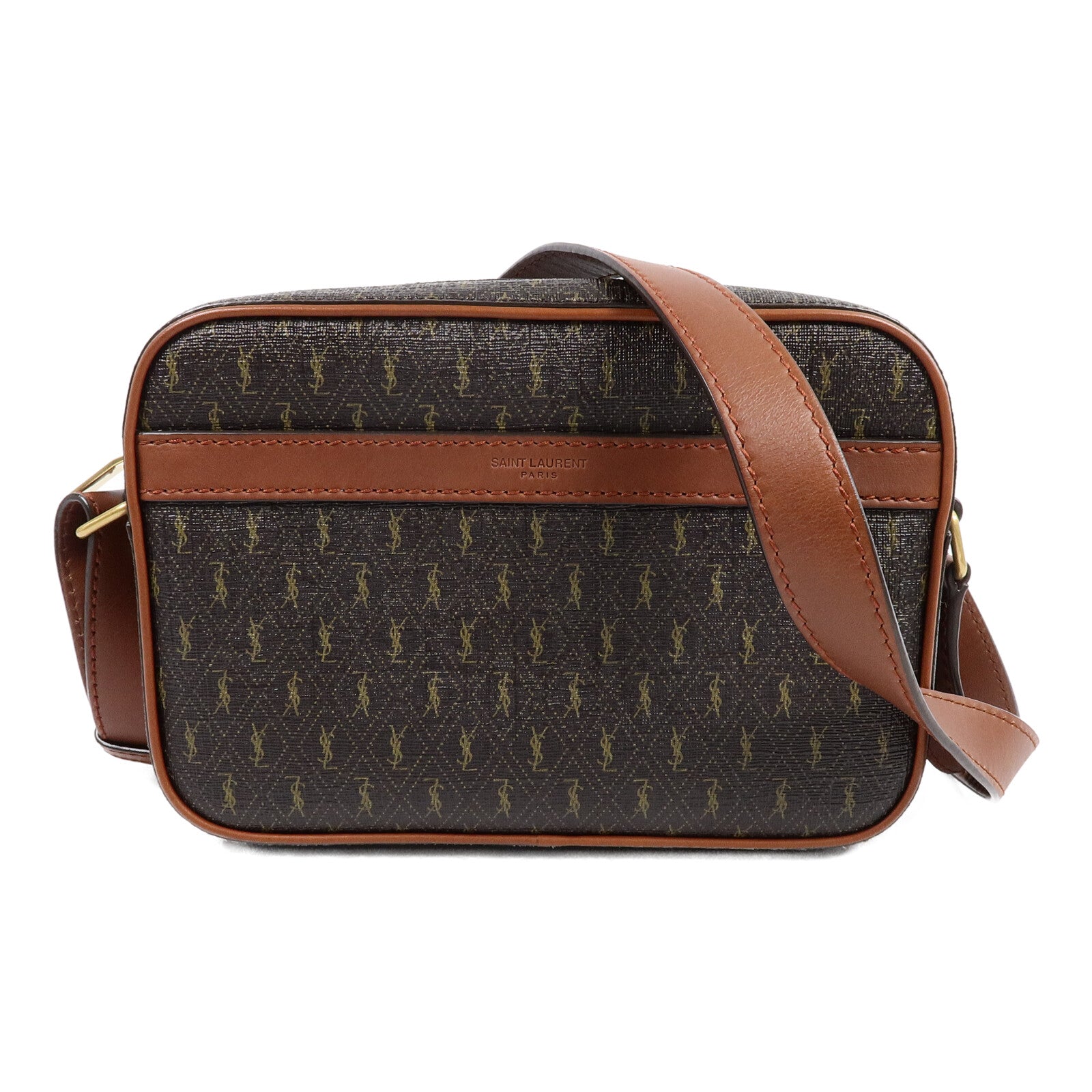 SAINT LAURENT 塗層帆布Le Monogramme Camera Bag肩背袋