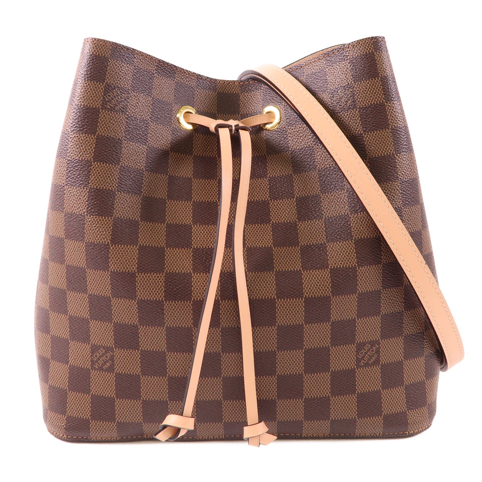 LOUIS VUITTON Damier NeoNoe金扣肩背袋