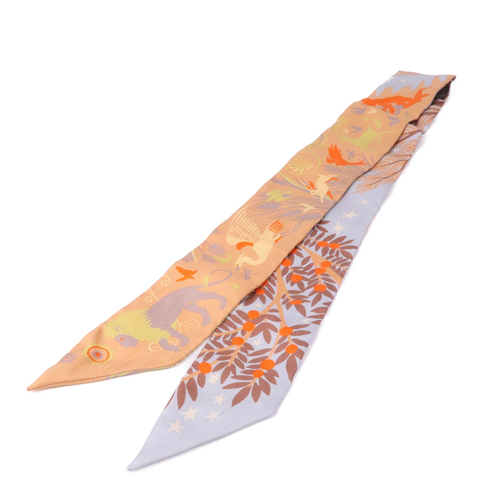 HERMES 絲質Twilly絲巾