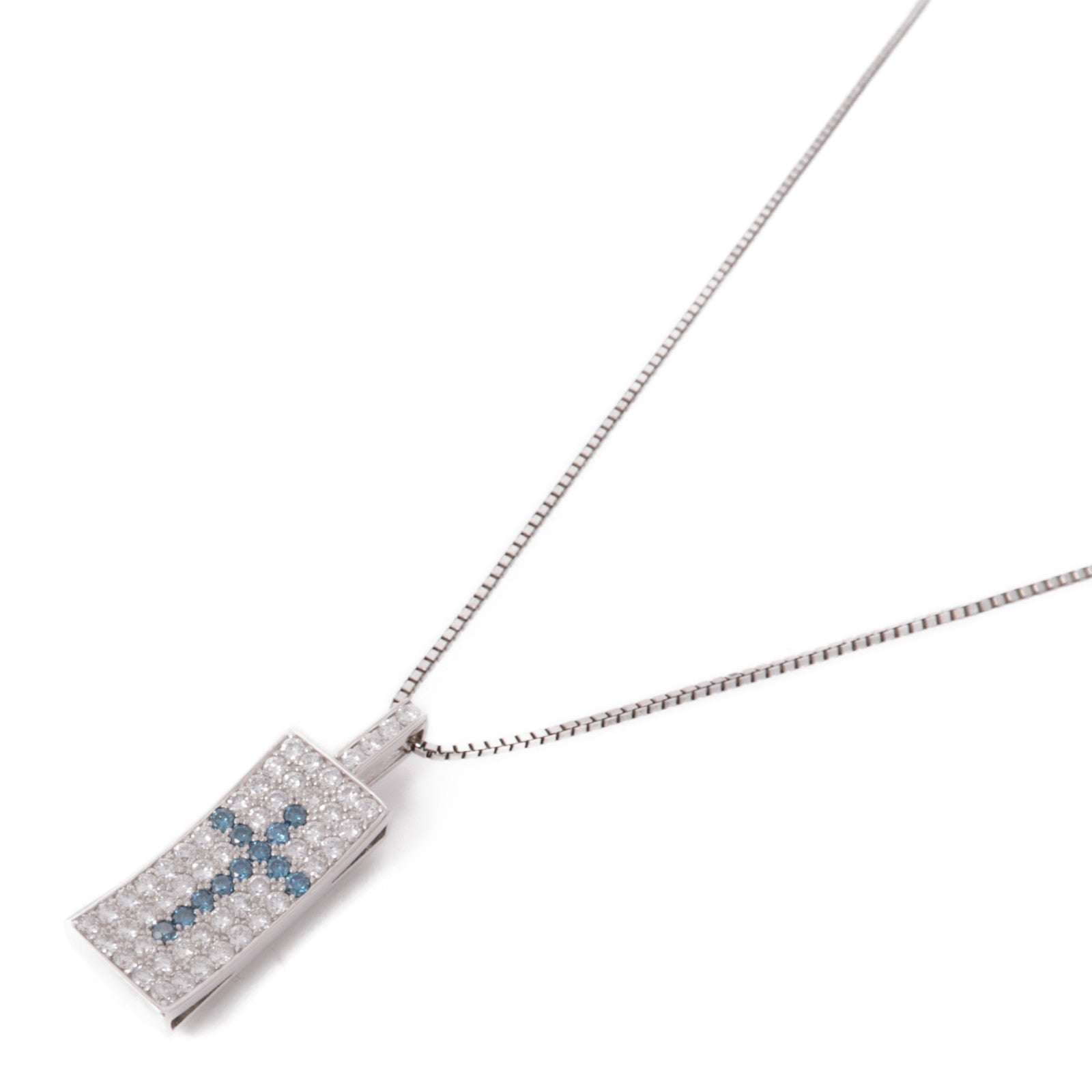 JEWELRY Diamond Necklace 18K White Gold