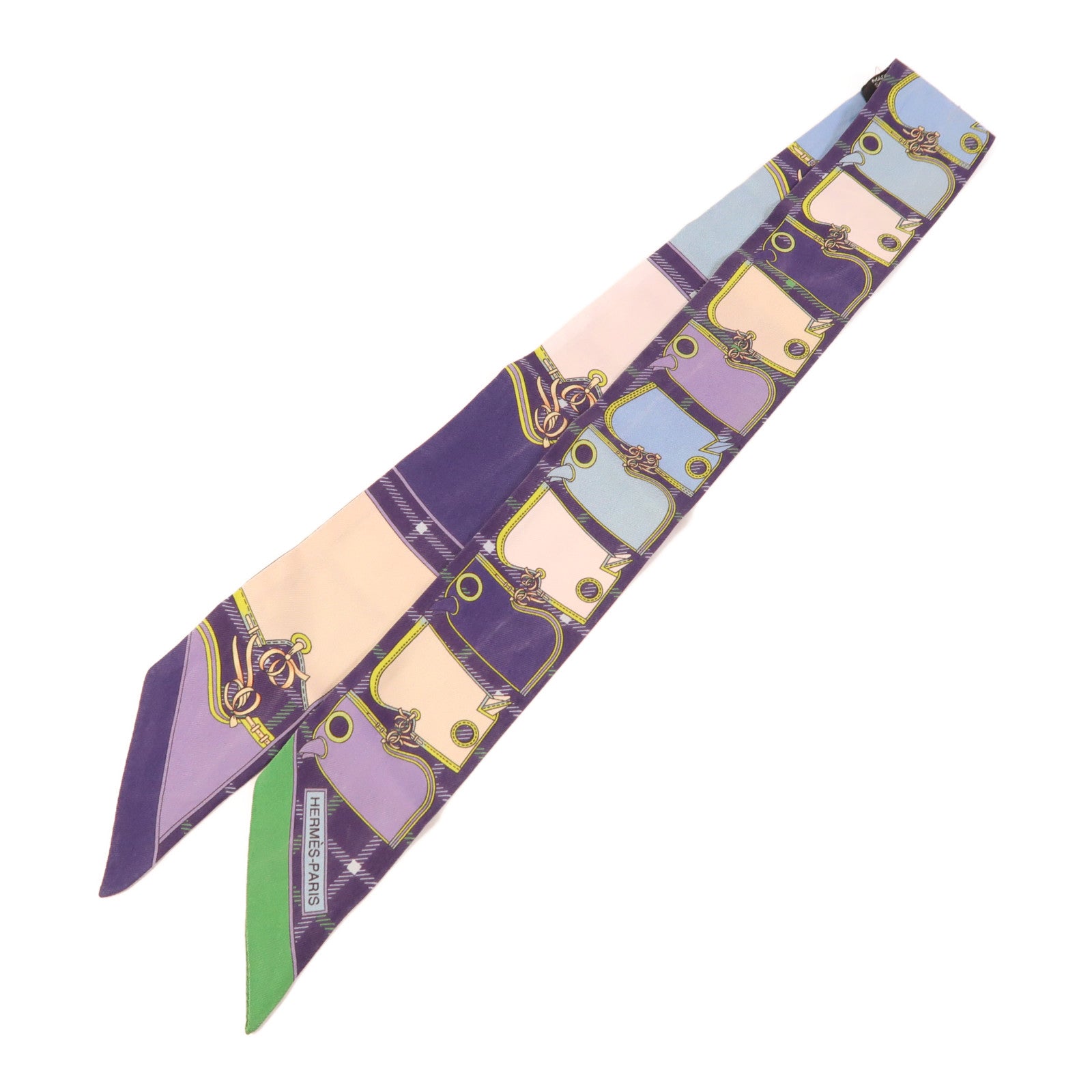 HERMES 絲質Twilly絲巾