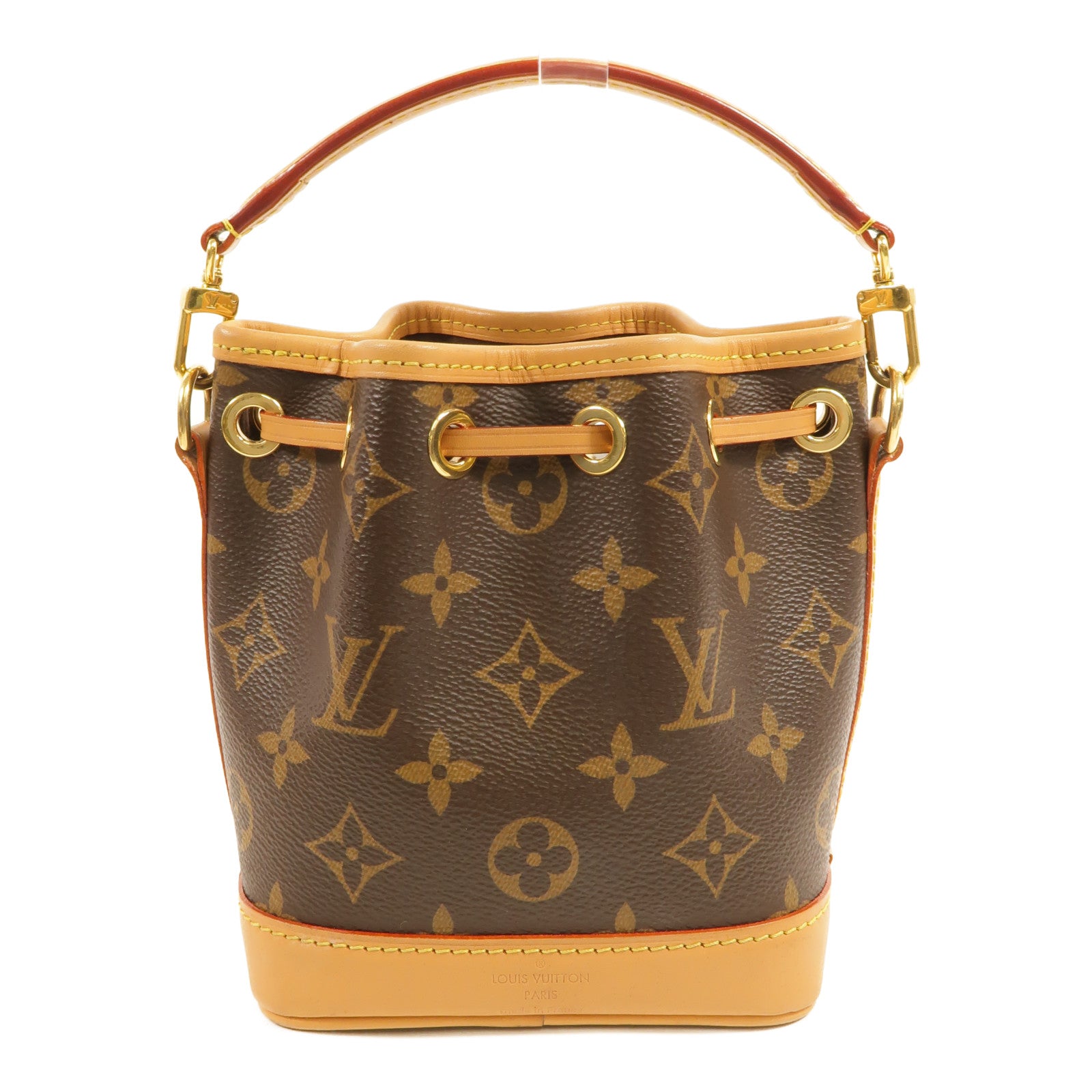 LOUIS VUITTON Monogram Nano Noe金扣手挽肩背兩用袋