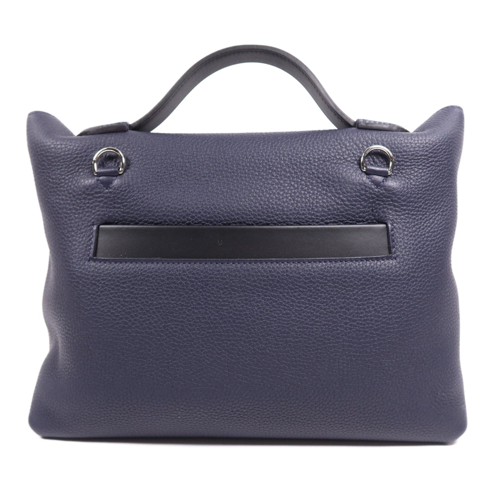 HERMES Togo皮革24/24 29cm銀扣手挽肩背兩用袋Caban