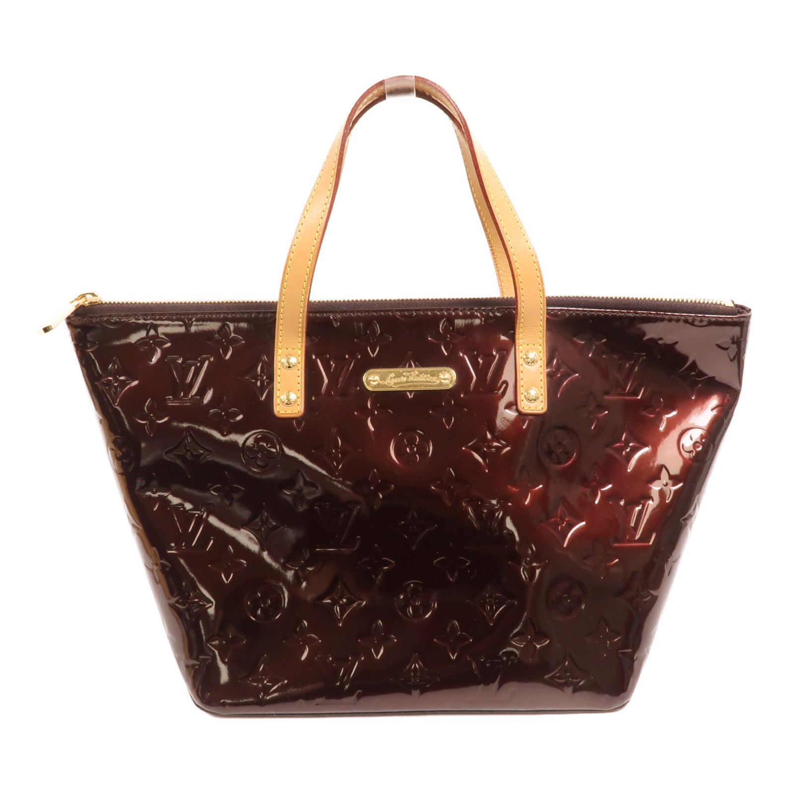 LOUIS VUITTON Mono-Vernis Bellevue PM金扣手挽袋