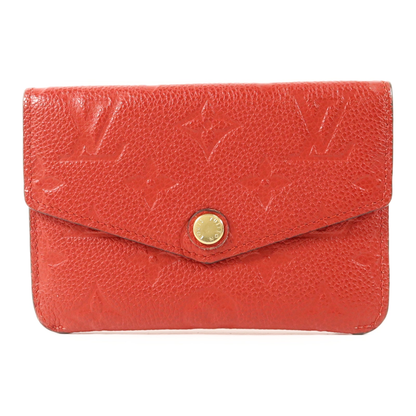 LOUIS VUITTON Monogram Empreinte Pochette Cure金扣零錢包