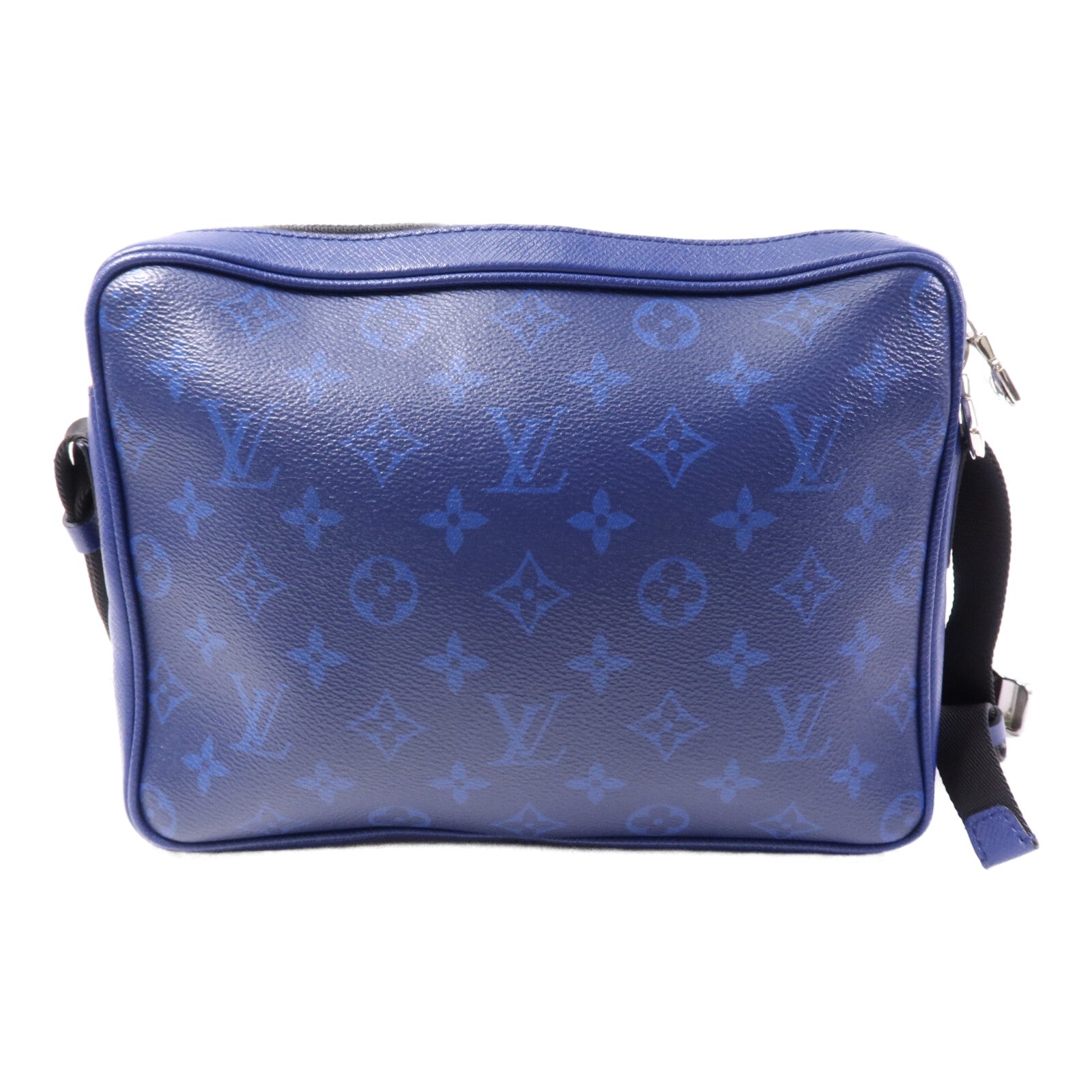 LOUIS VUITTON Taiga/Monogram Outdoor Messenger銀扣肩背袋