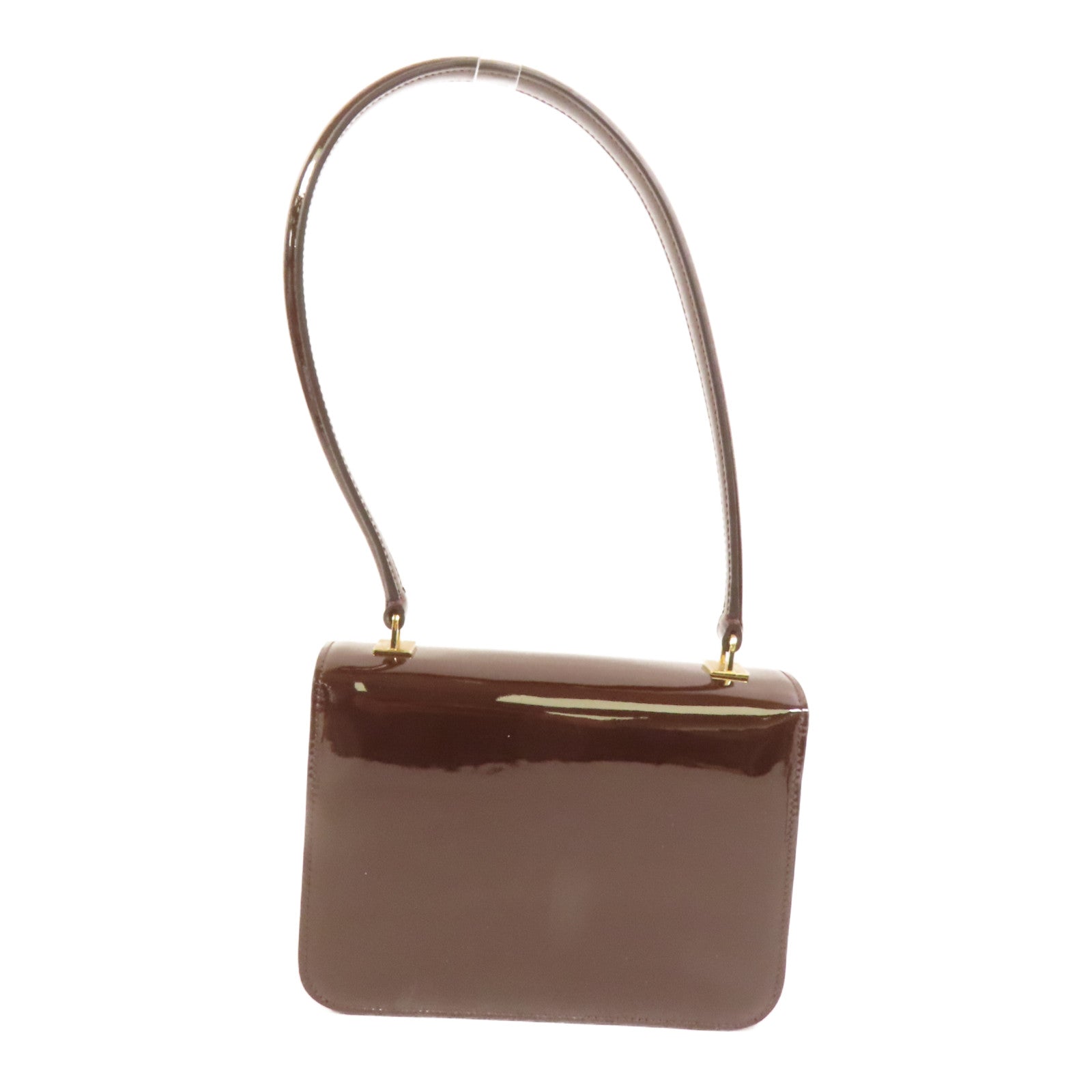 CELINE 漆皮皮革Teen Garance金扣手挽袋