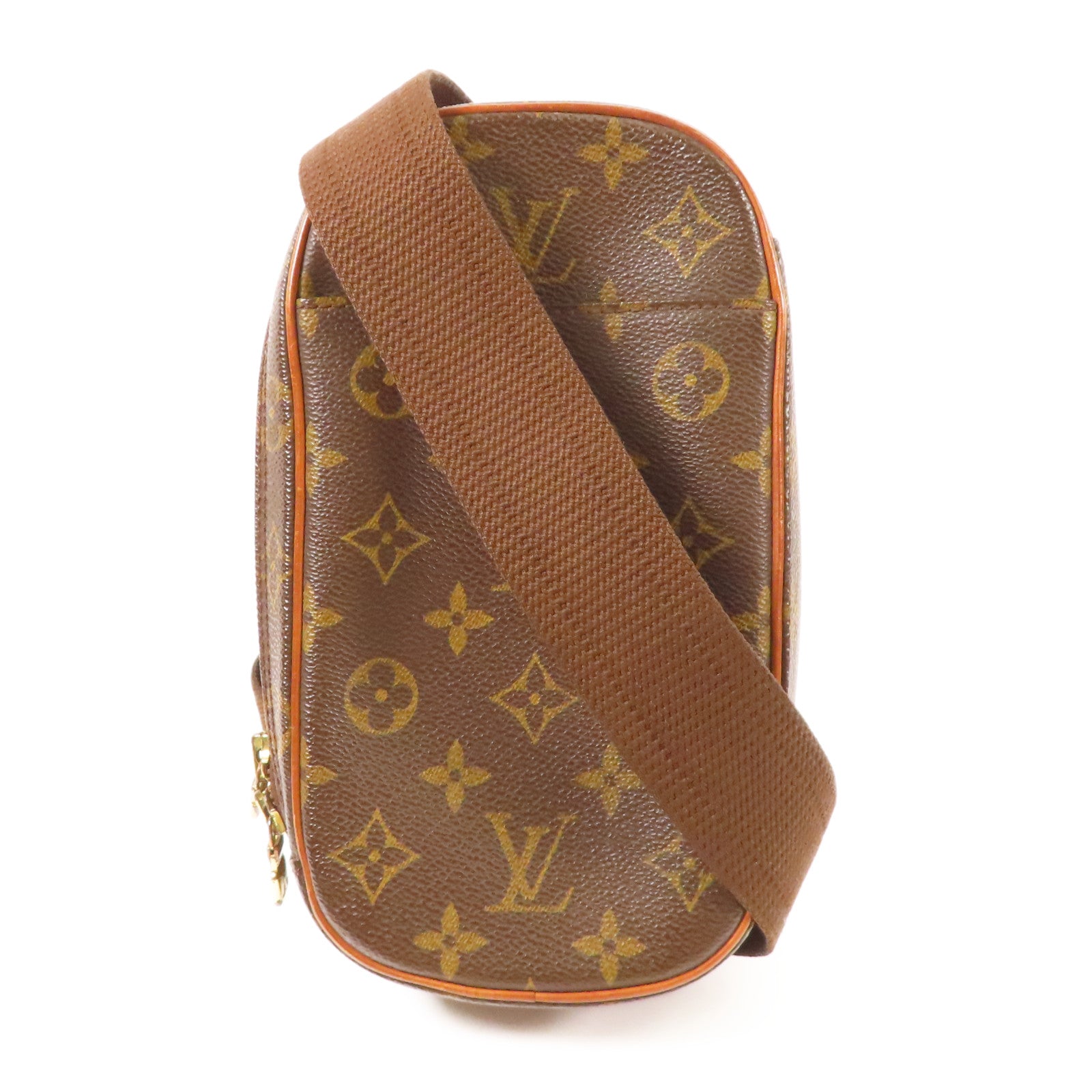 LOUIS VUITTON LV GHW Pochette Gange Waist Bag Shoulder M51870 Monogram Brown