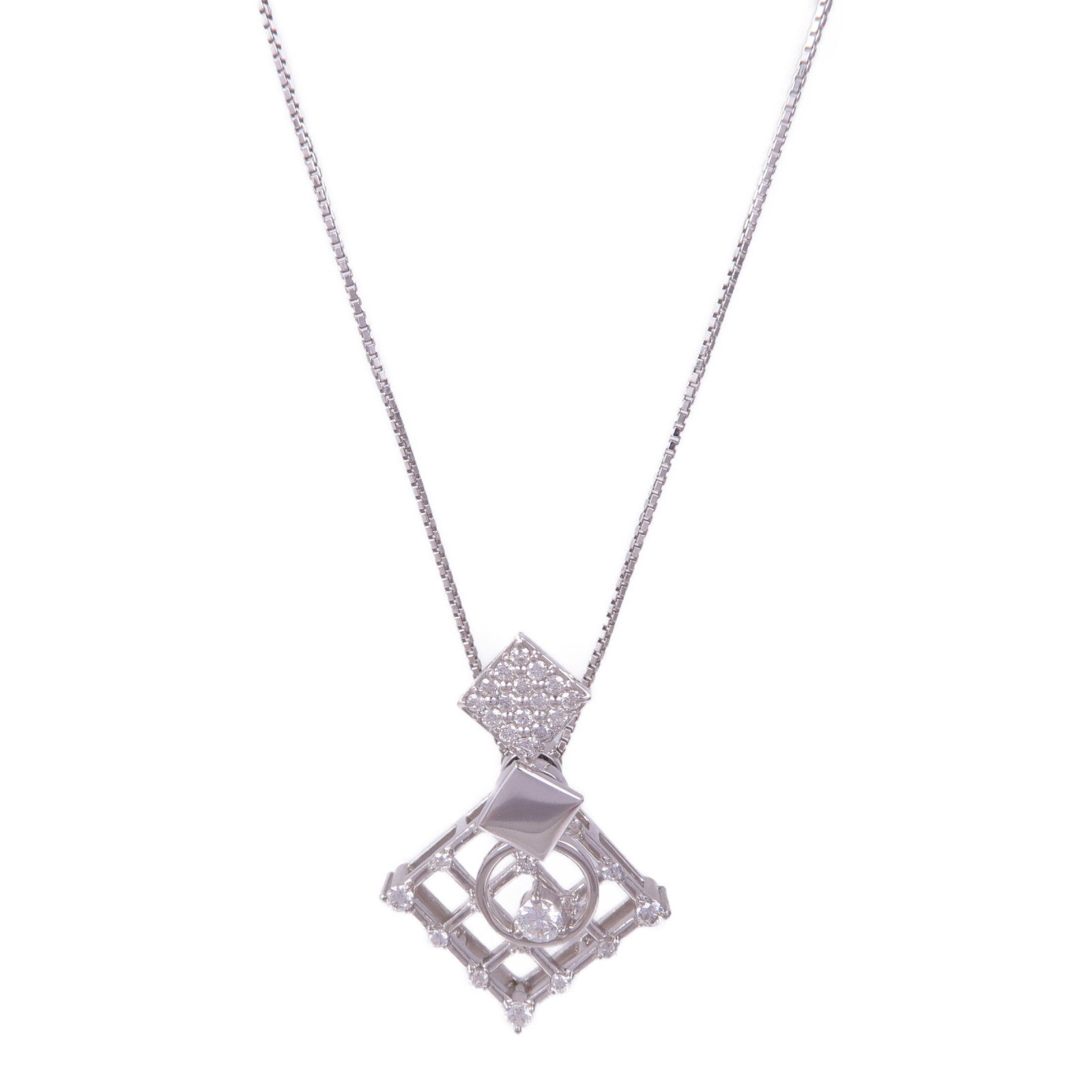JEWELRY 18K白金Diamond Necklace鑽石項鍊