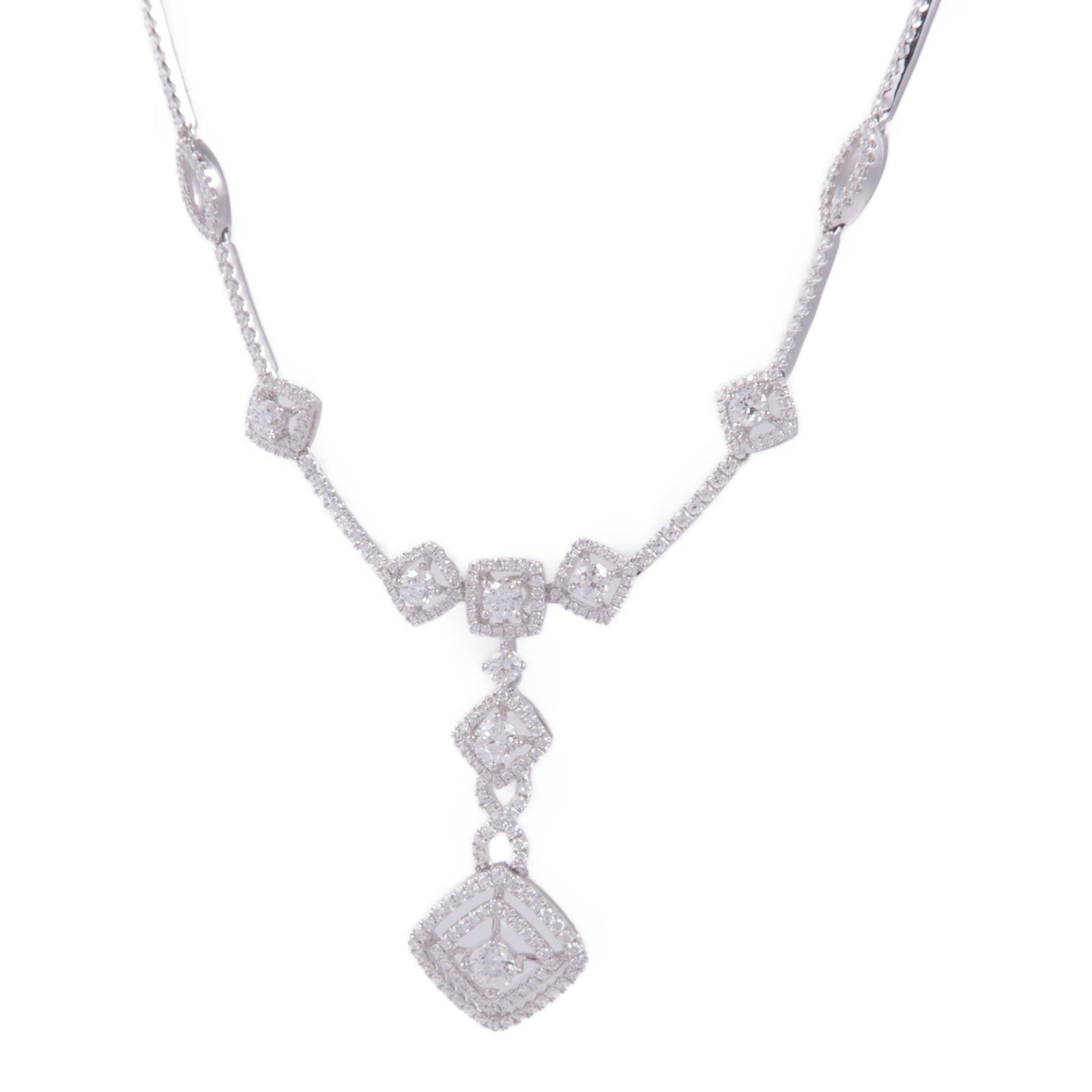JEWELRY 18K白金Diamond Necklace鑽石項鍊
