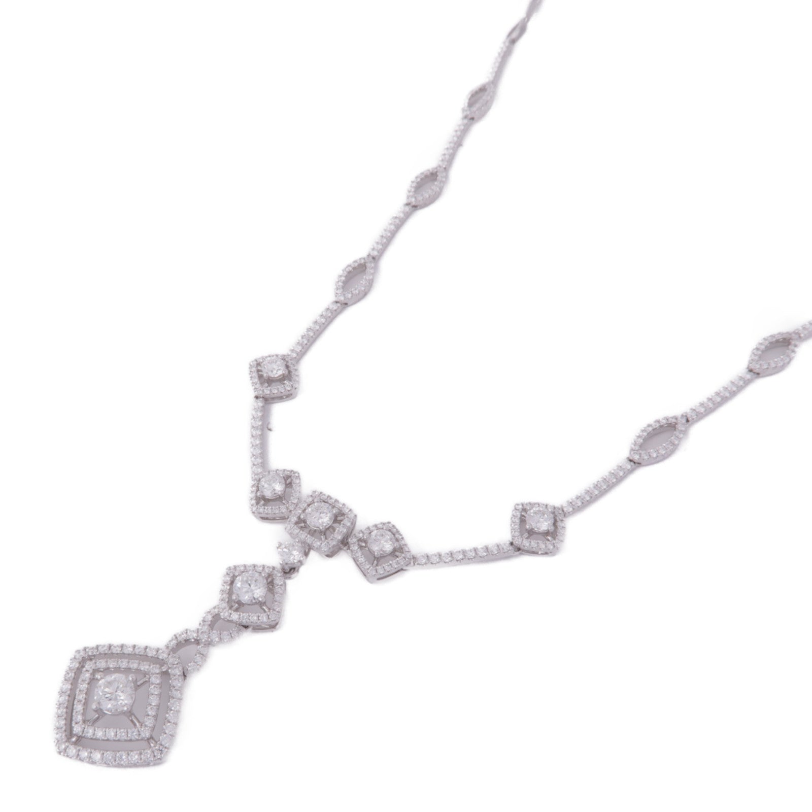JEWELRY 18K白金Diamond Necklace鑽石項鍊