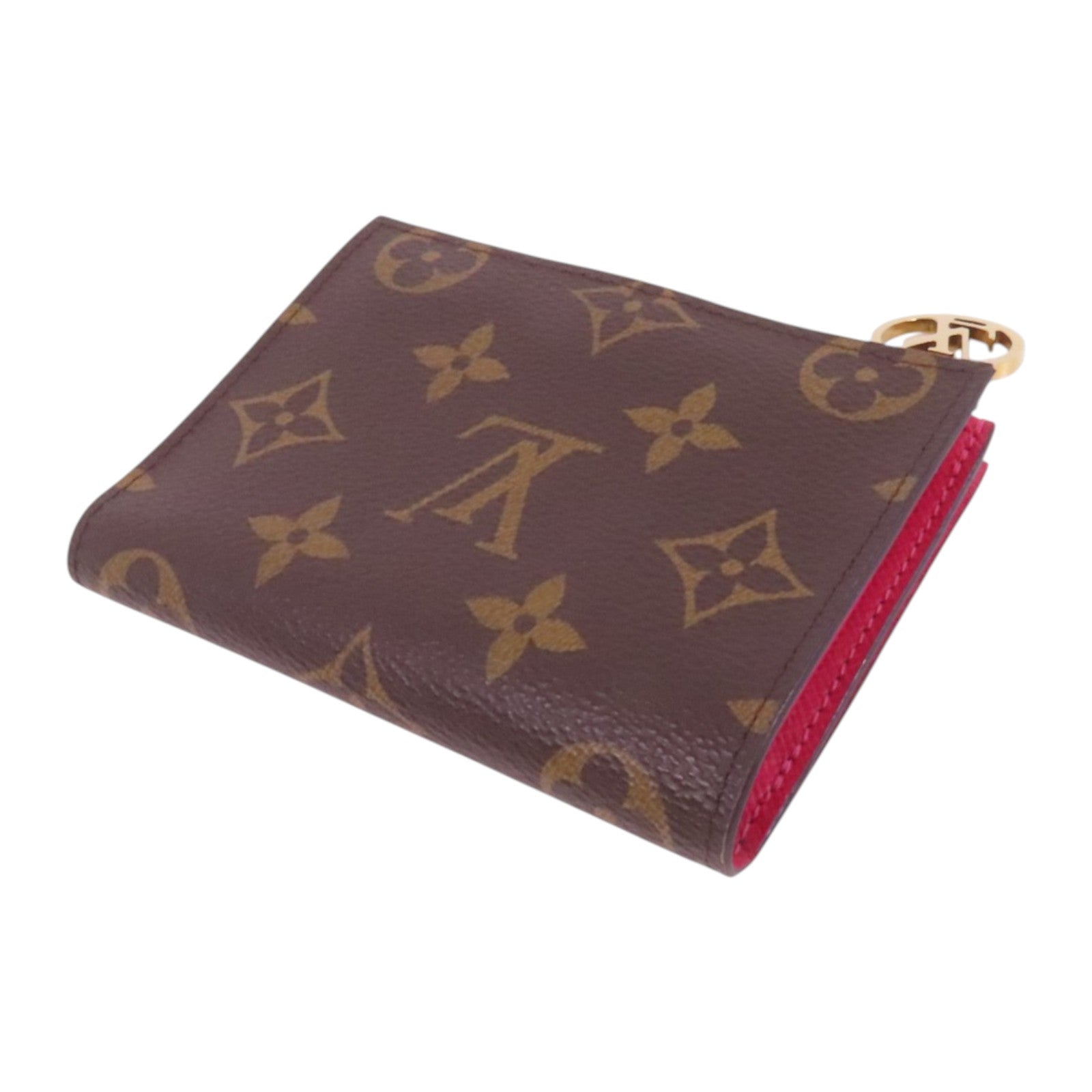 LOUIS VUITTON Monogram Lisa Wallet金扣短錢包