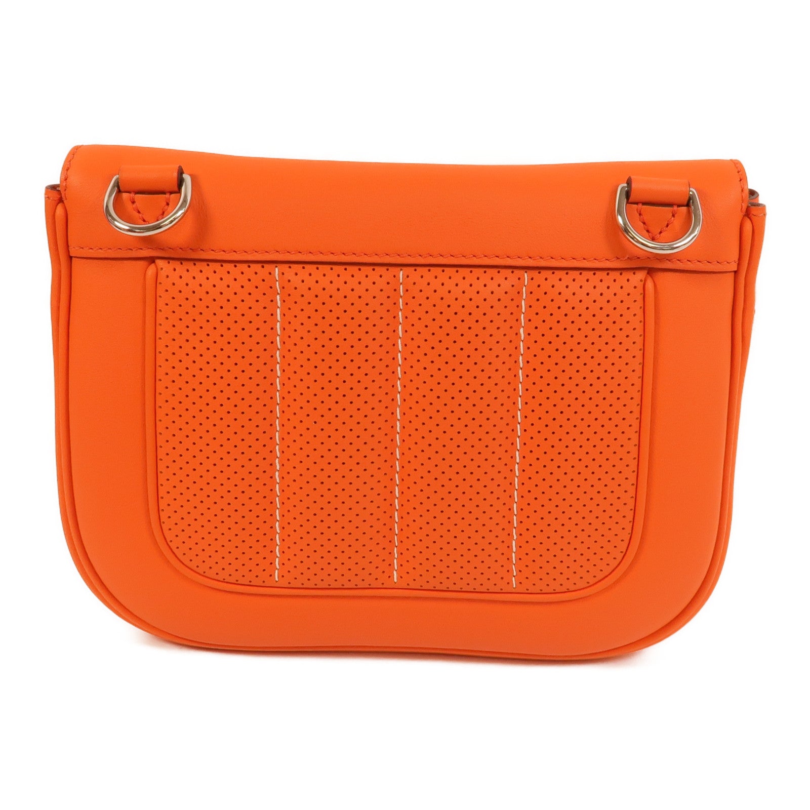 HERMES Swift皮革Berline Mini肩背袋Feu