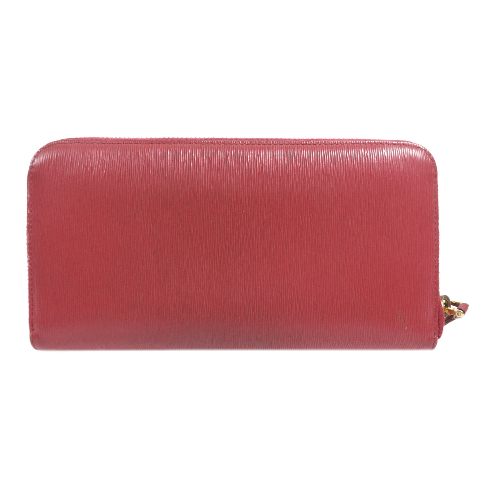 PRADA 牛皮皮革Zipper Long Wallet金扣長錢包