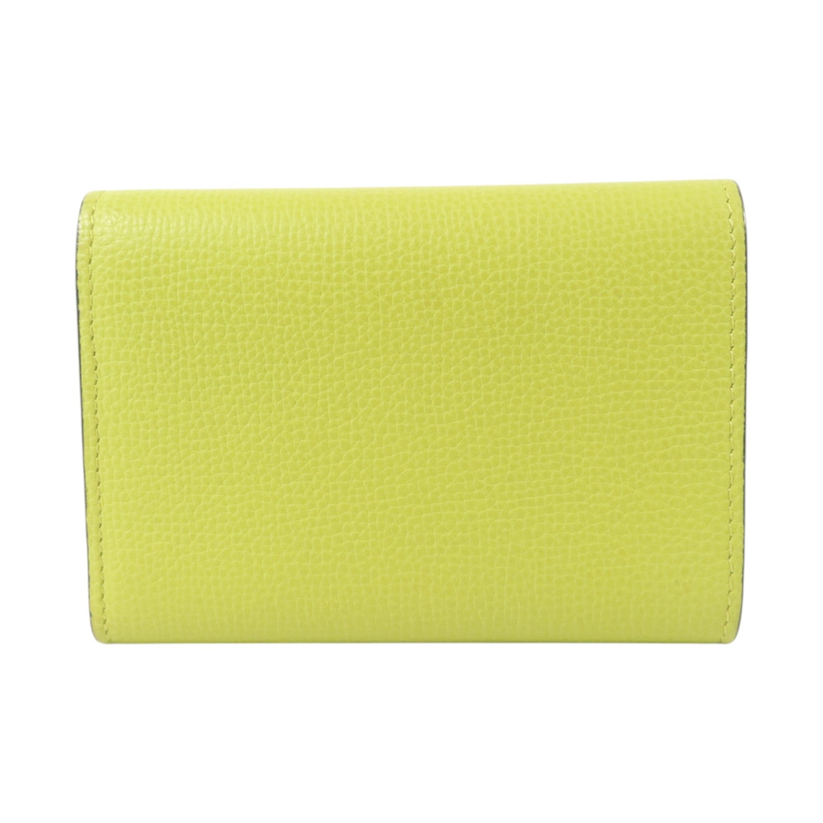 LOEWE 牛皮皮革Anagram Trifold Compact Wallet銀扣錢包