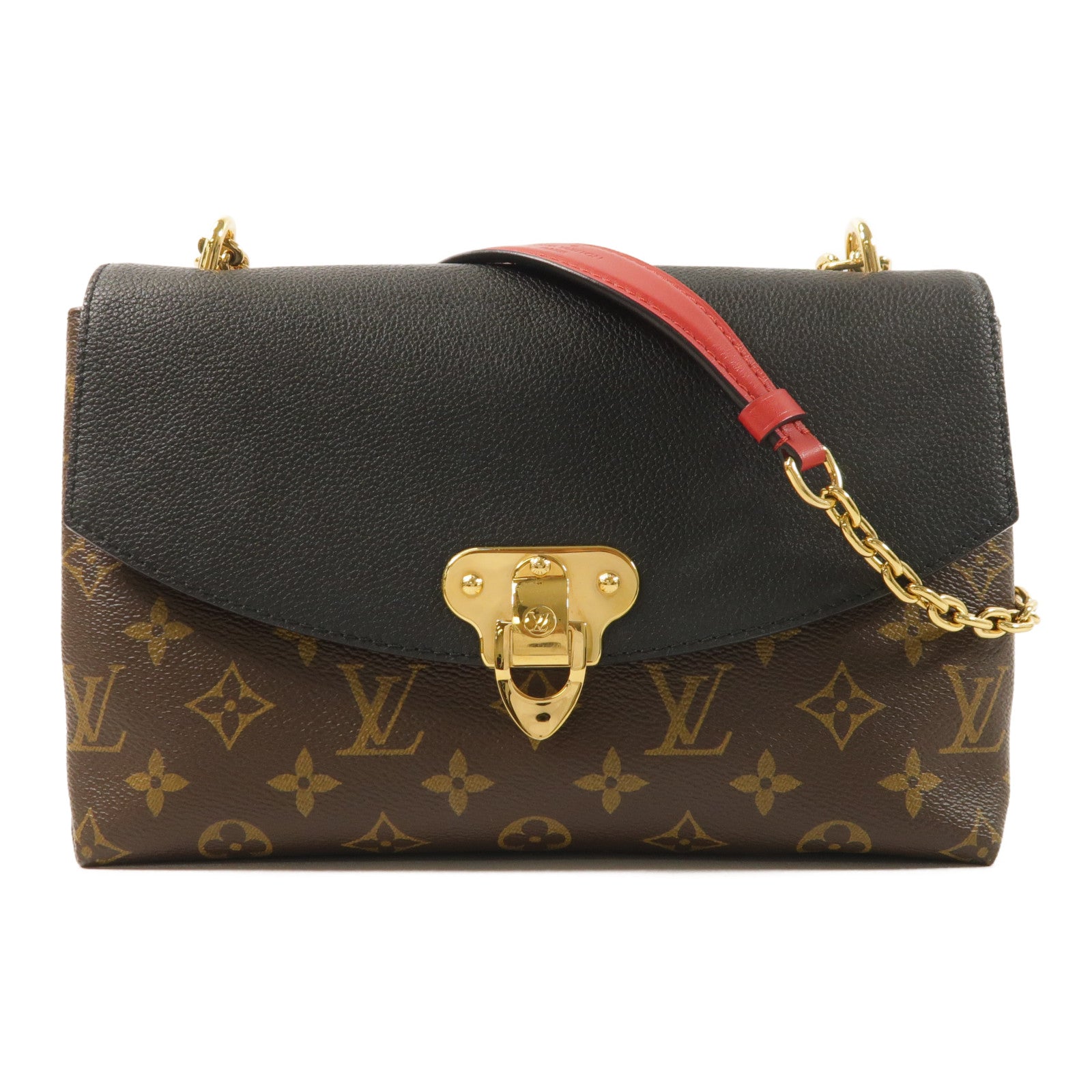 LOUIS VUITTON Monogram Saint Placide金扣鏈帶肩背袋