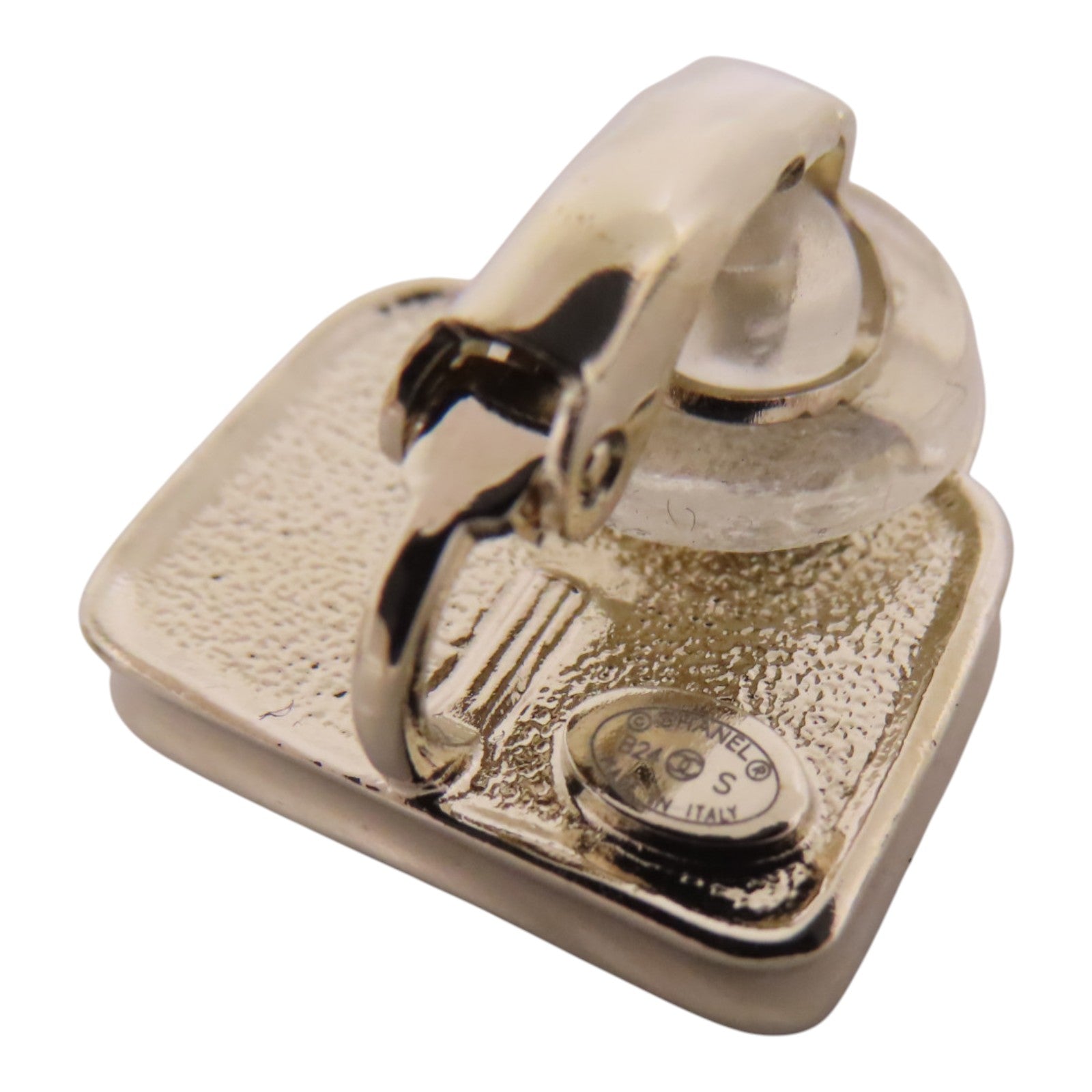 CHANEL 金屬/水鑽Earrings金扣耳環