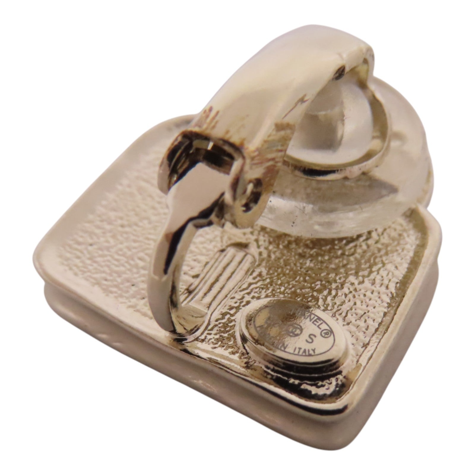 CHANEL 金屬/水鑽Earrings金扣耳環