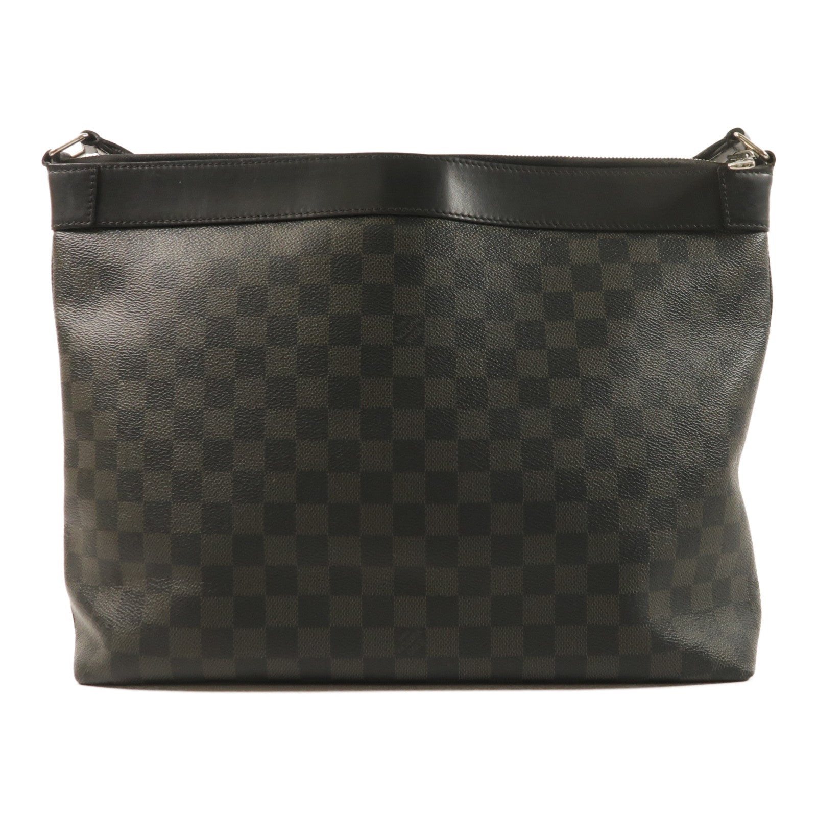 LOUIS VUITTON Damier Graphite Mick銀扣肩背袋