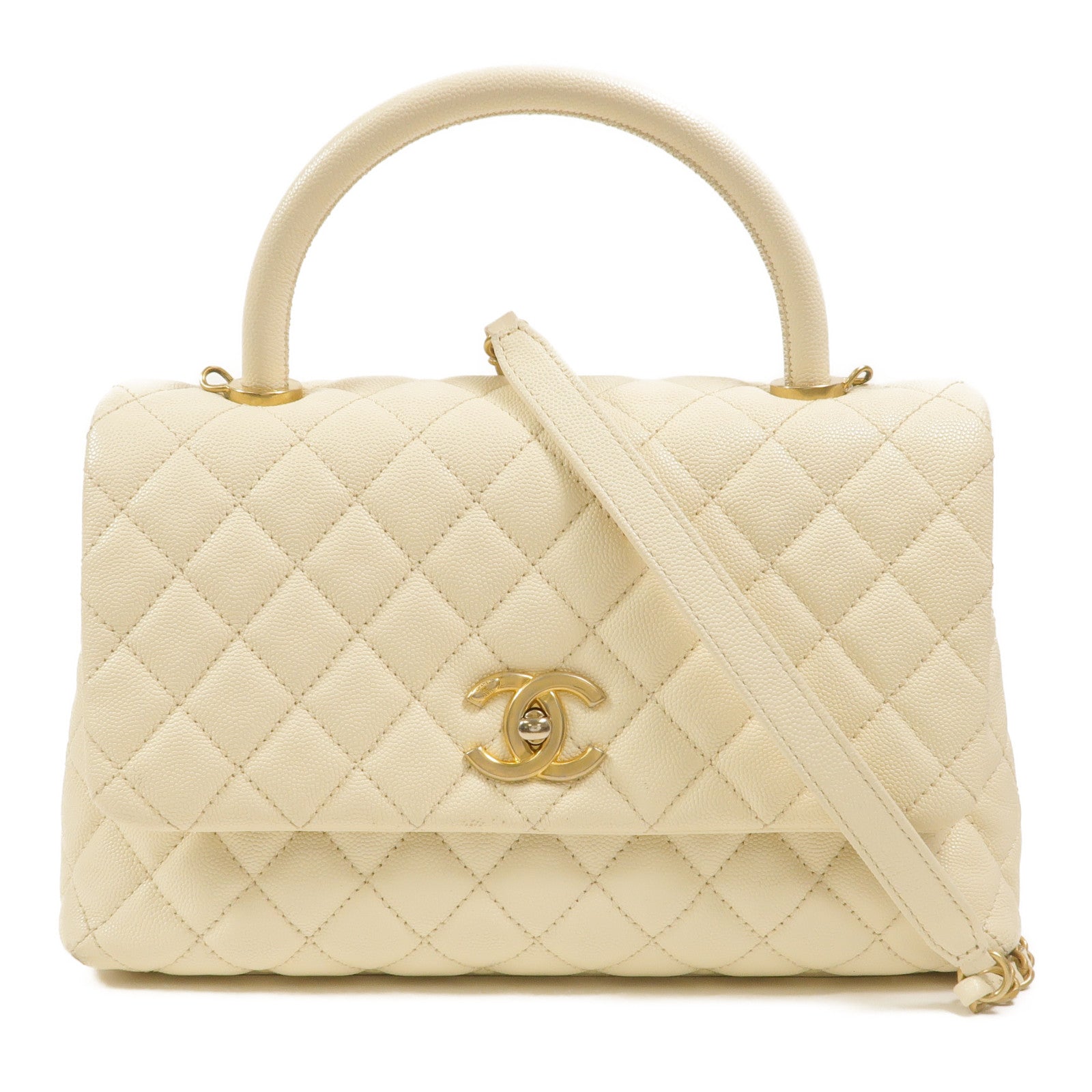 CHANEL 牛皮皮革Coco Handle Bag手挽肩背兩用袋