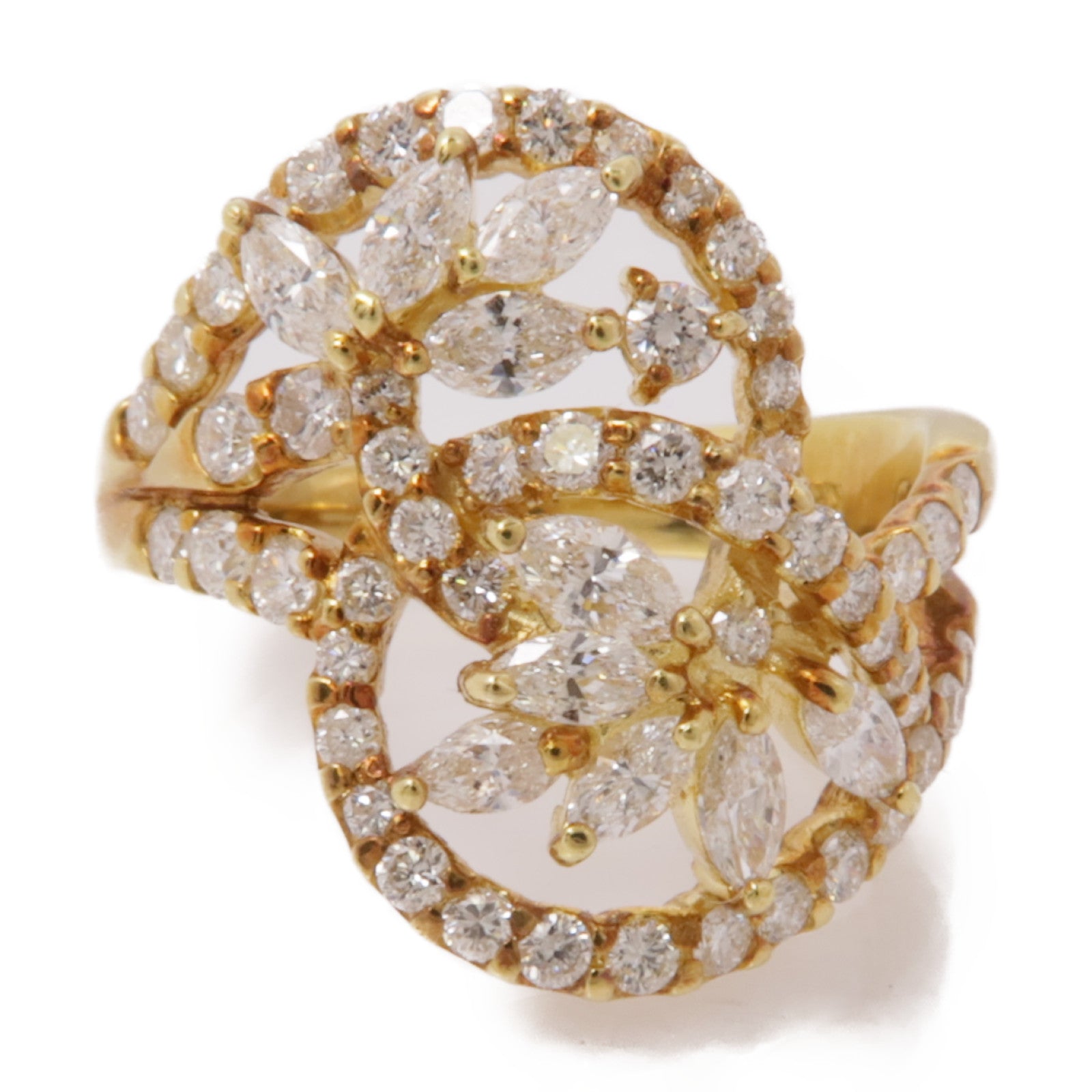 JEWELRY 【激減優惠】18K黃金Diamond Ring鑽石戒指US#5.75