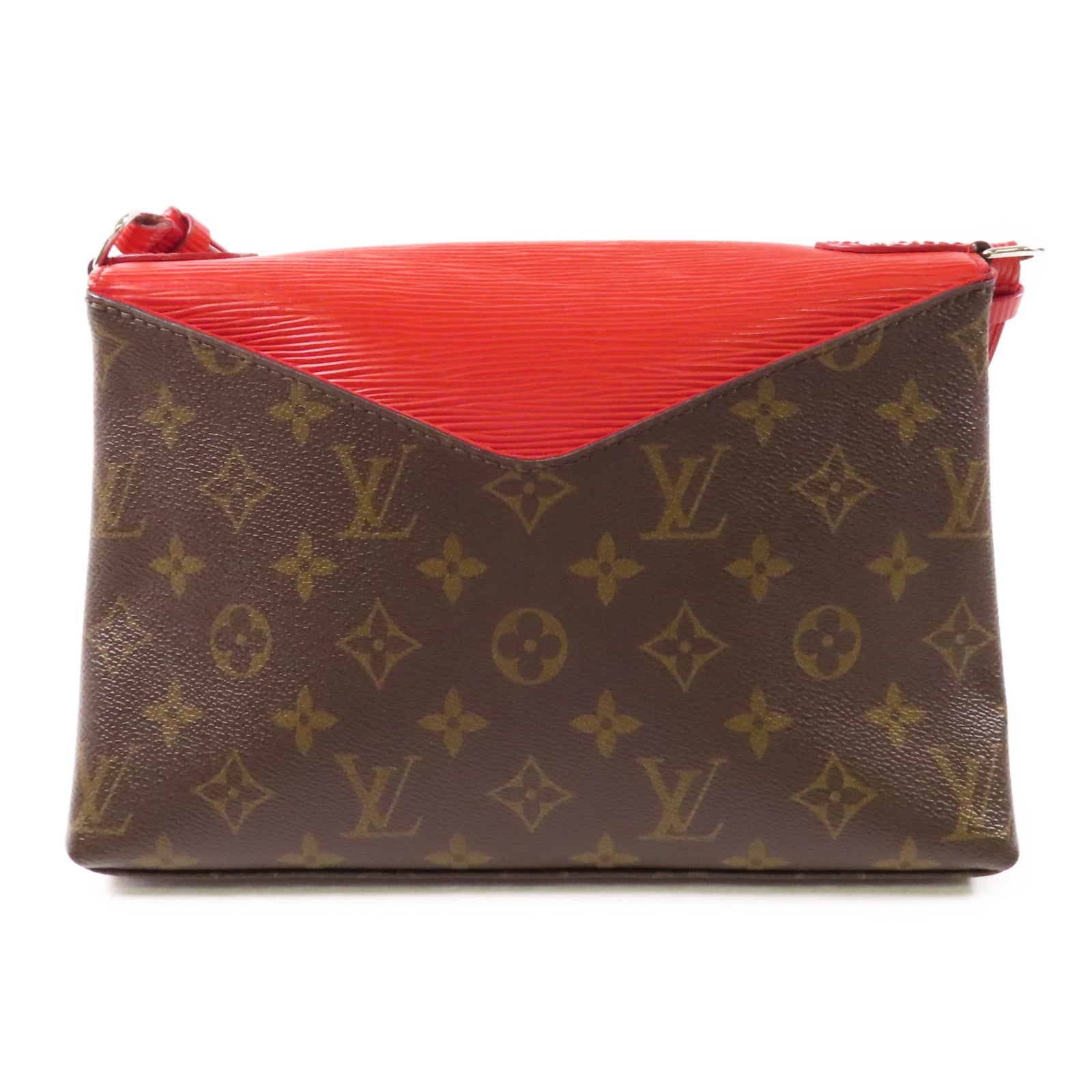 LOUIS VUITTON Monogram/Epi Saint Michel銀扣肩背袋