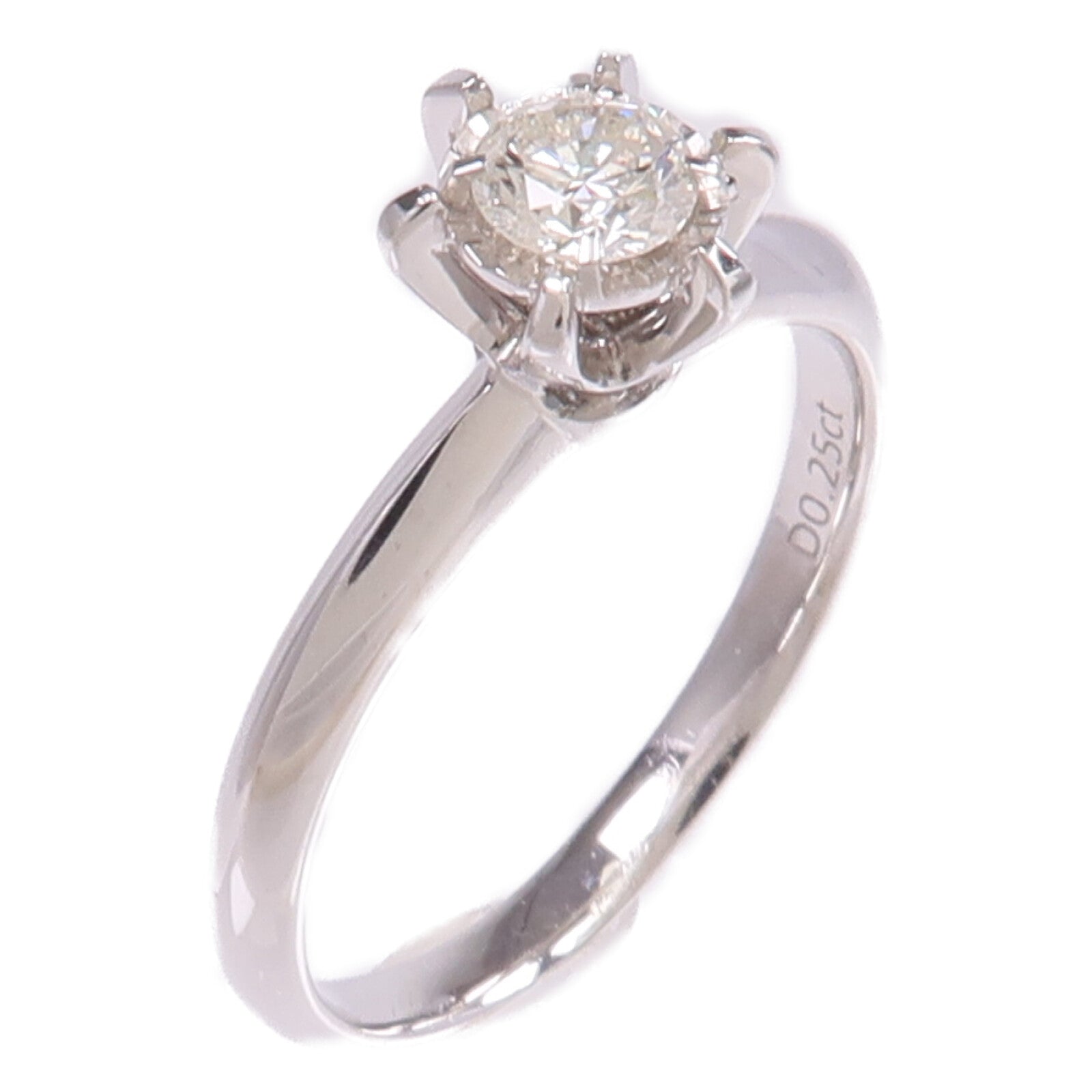 JEWELRY 【激減優惠】18K白金Diamond Ring鑽石戒指US#5.75