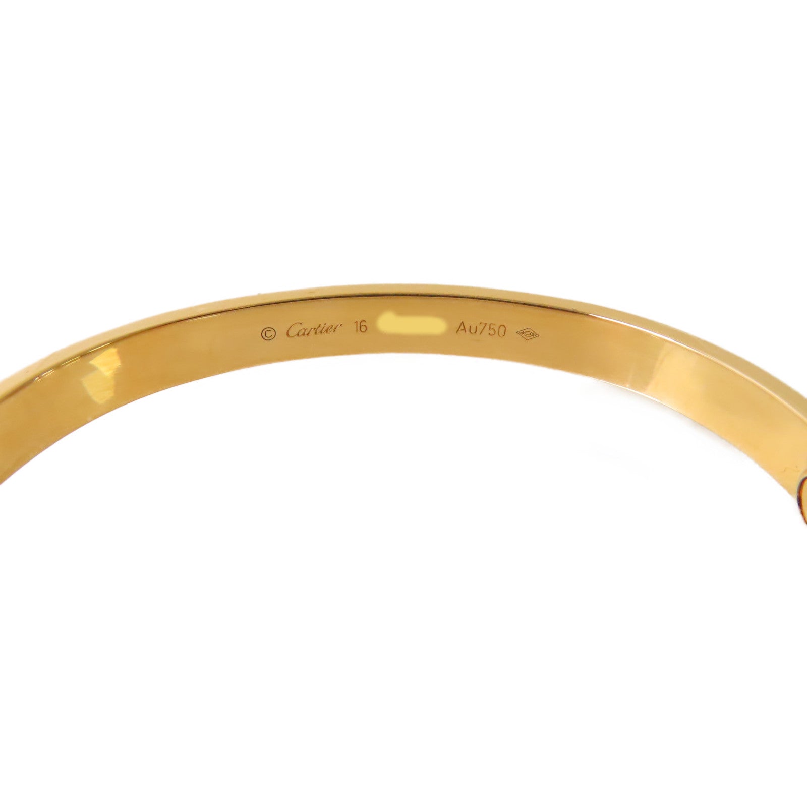 CARTIER 18K黃金Love Bracelet Classic Model手鐲#16