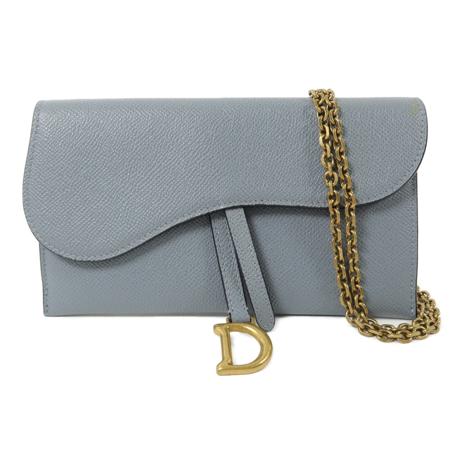 Dior 牛皮皮革Saddlie Wallet On Chain鏈帶肩背袋