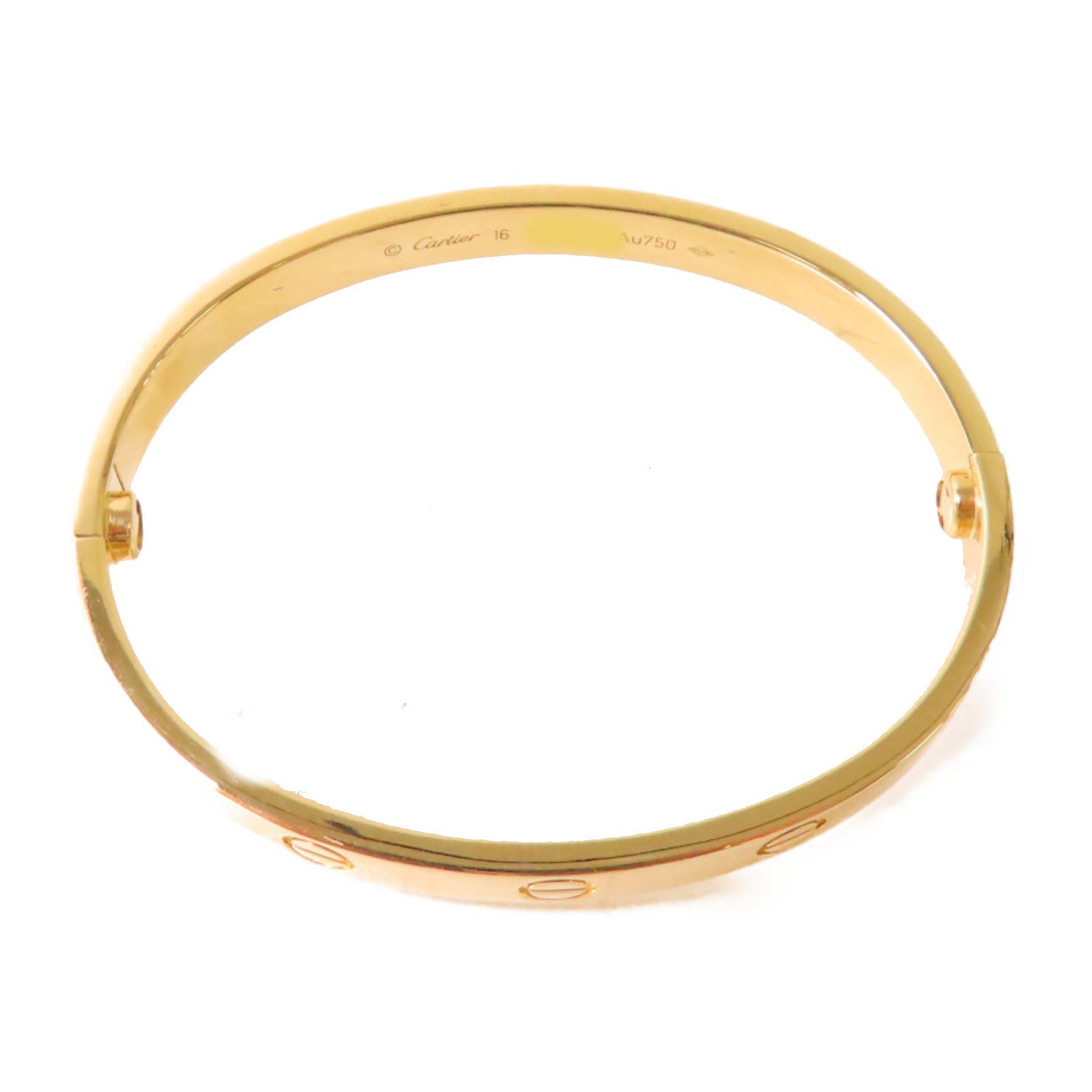 CARTIER 18K黃金Love Bracelet Classic Model手鐲#16