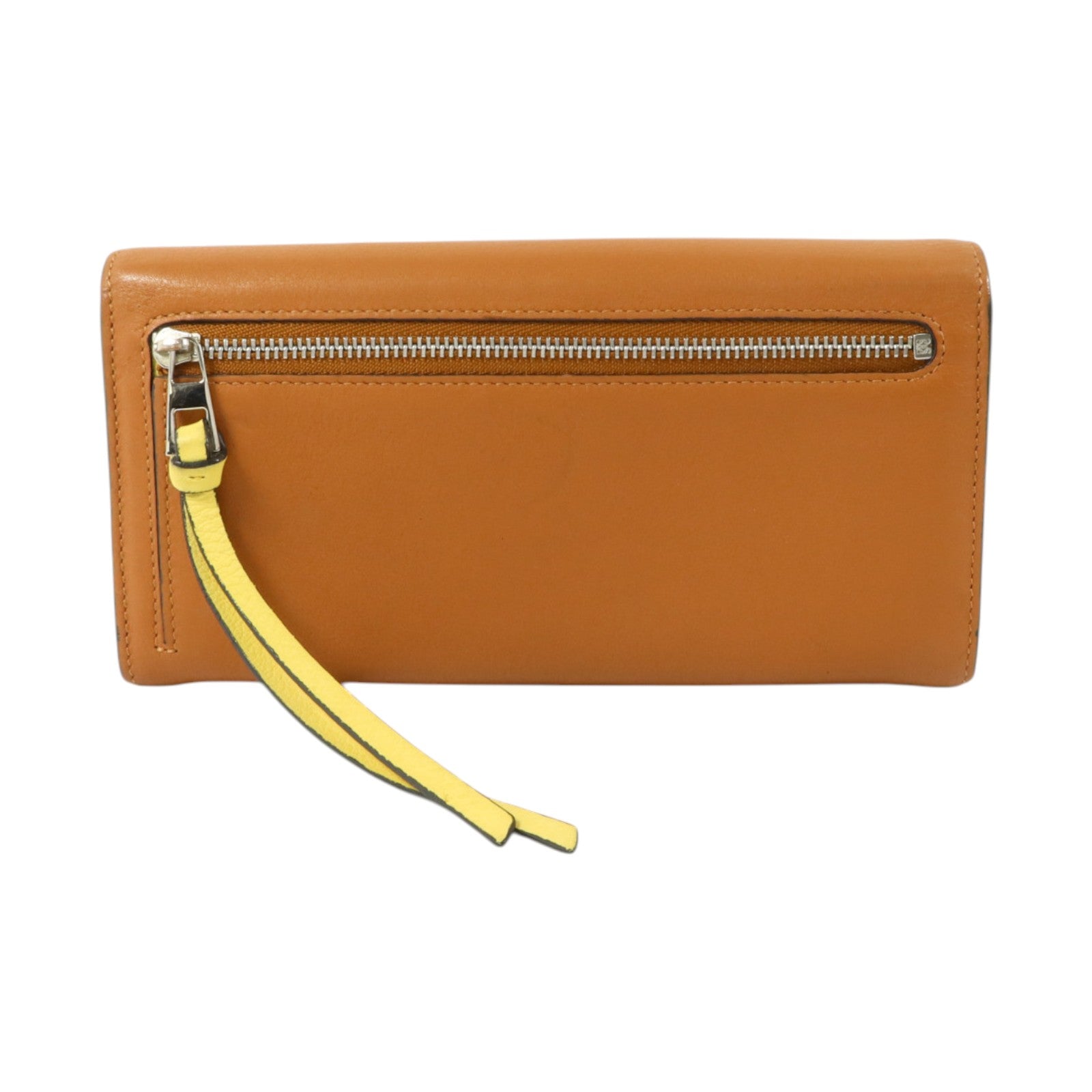 LOEWE 羊皮皮革Long Wallet銀扣長錢包