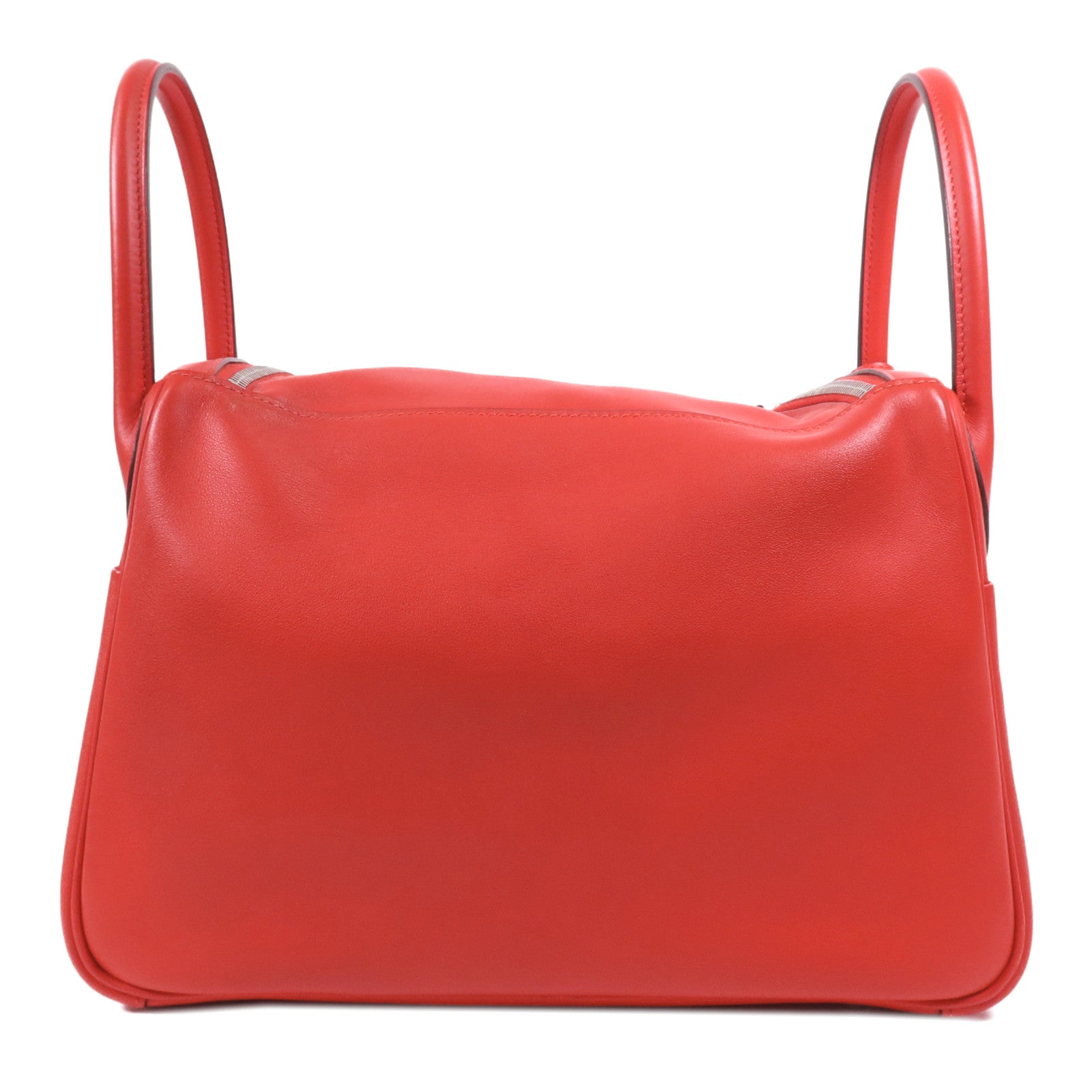 HERMES Swift皮革Lindy 30銀扣手挽肩背兩用袋Rose De Coeur