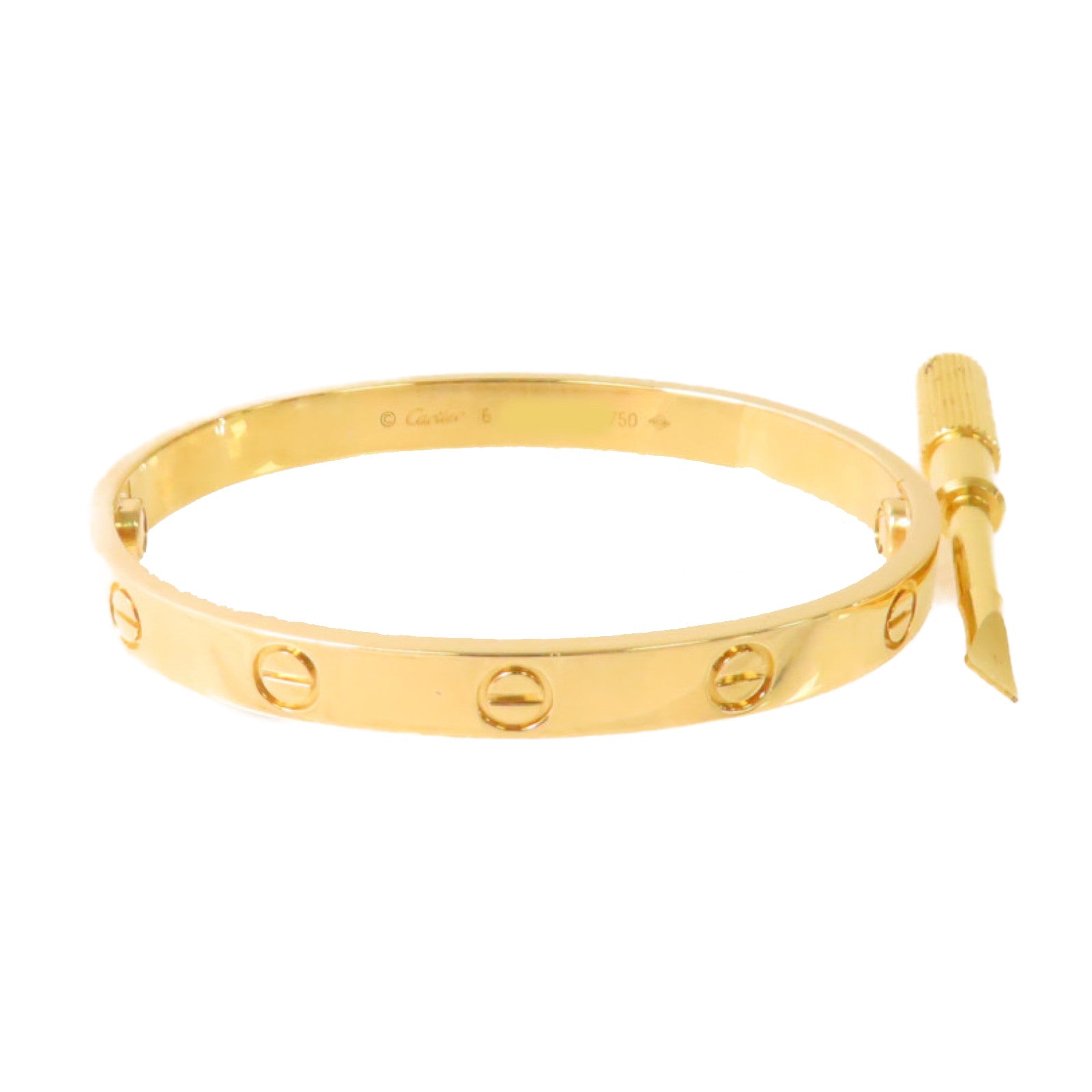 CARTIER 18K黃金Love Bracelet Classic Model手鐲#16